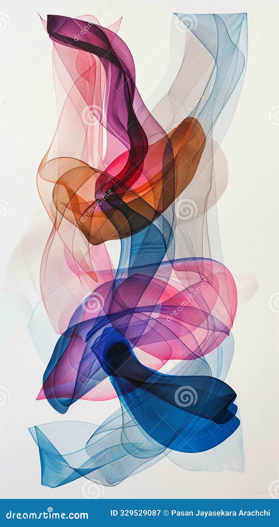 flowing lines harmonizing colors