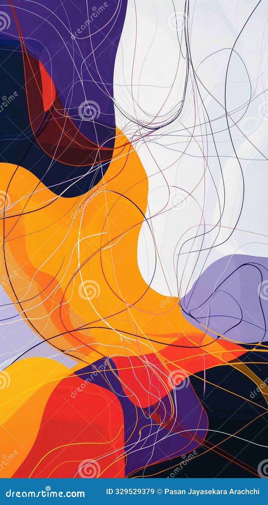 flowing lines harmonizing colors