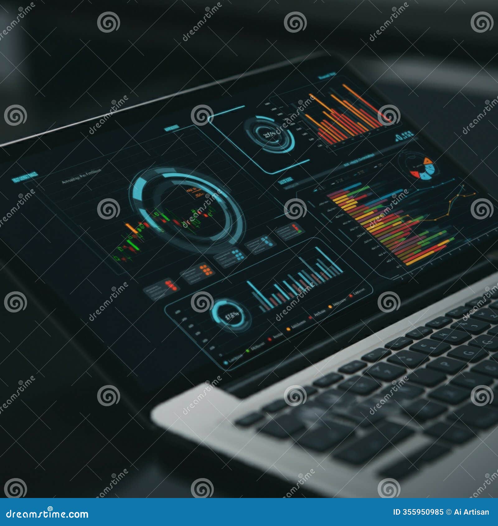 ai-generated image: dynamic business chart with clear data trends