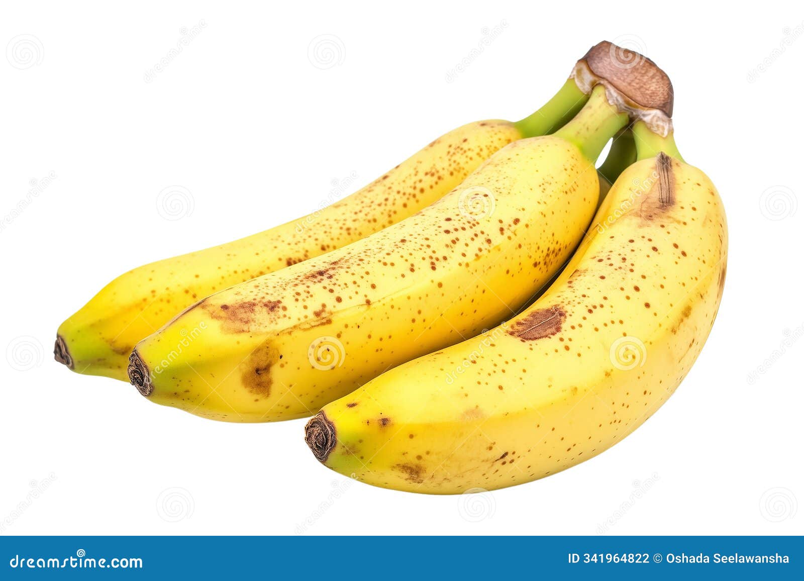 bunch of fresh bananas on transparent background as a graphic 