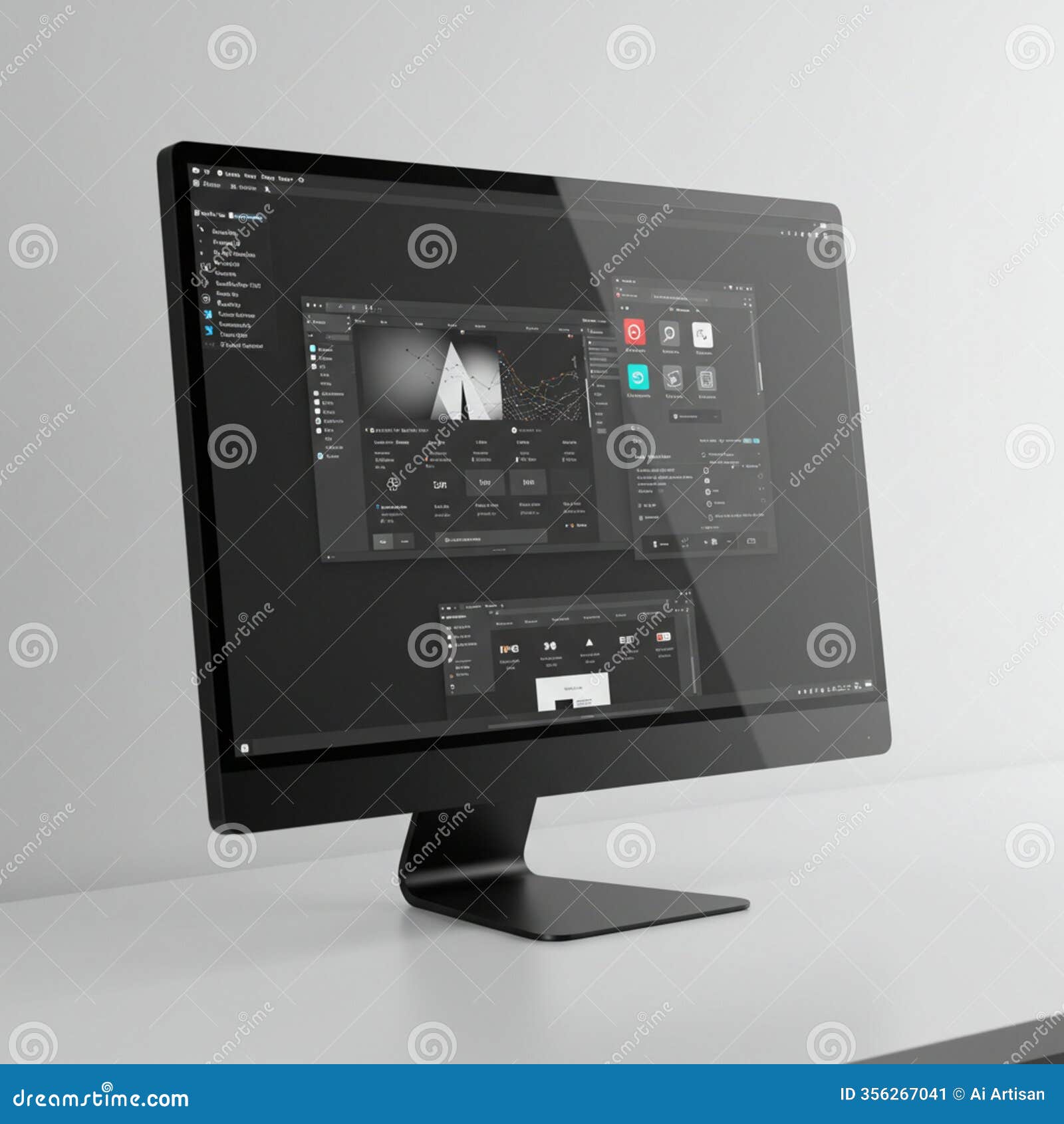 ai-generated image: sleek laptop mockup for digital showcases