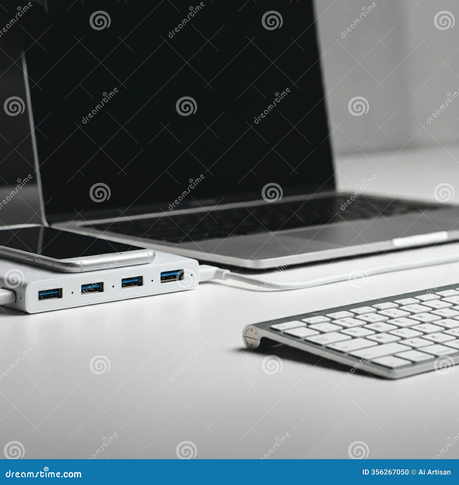 ai-generated image: sleek laptop mockup for digital showcases