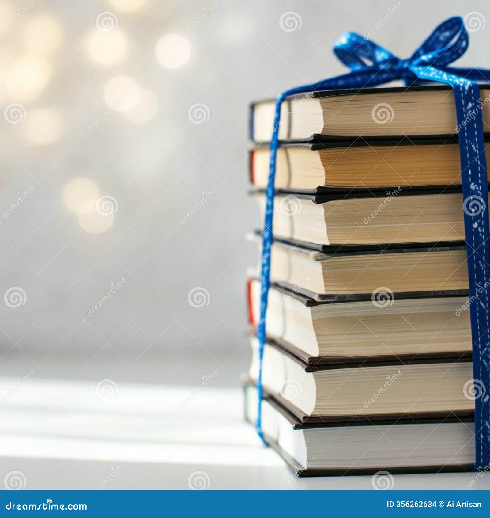 ai-generated image: stack of books for knowledge and inspiration