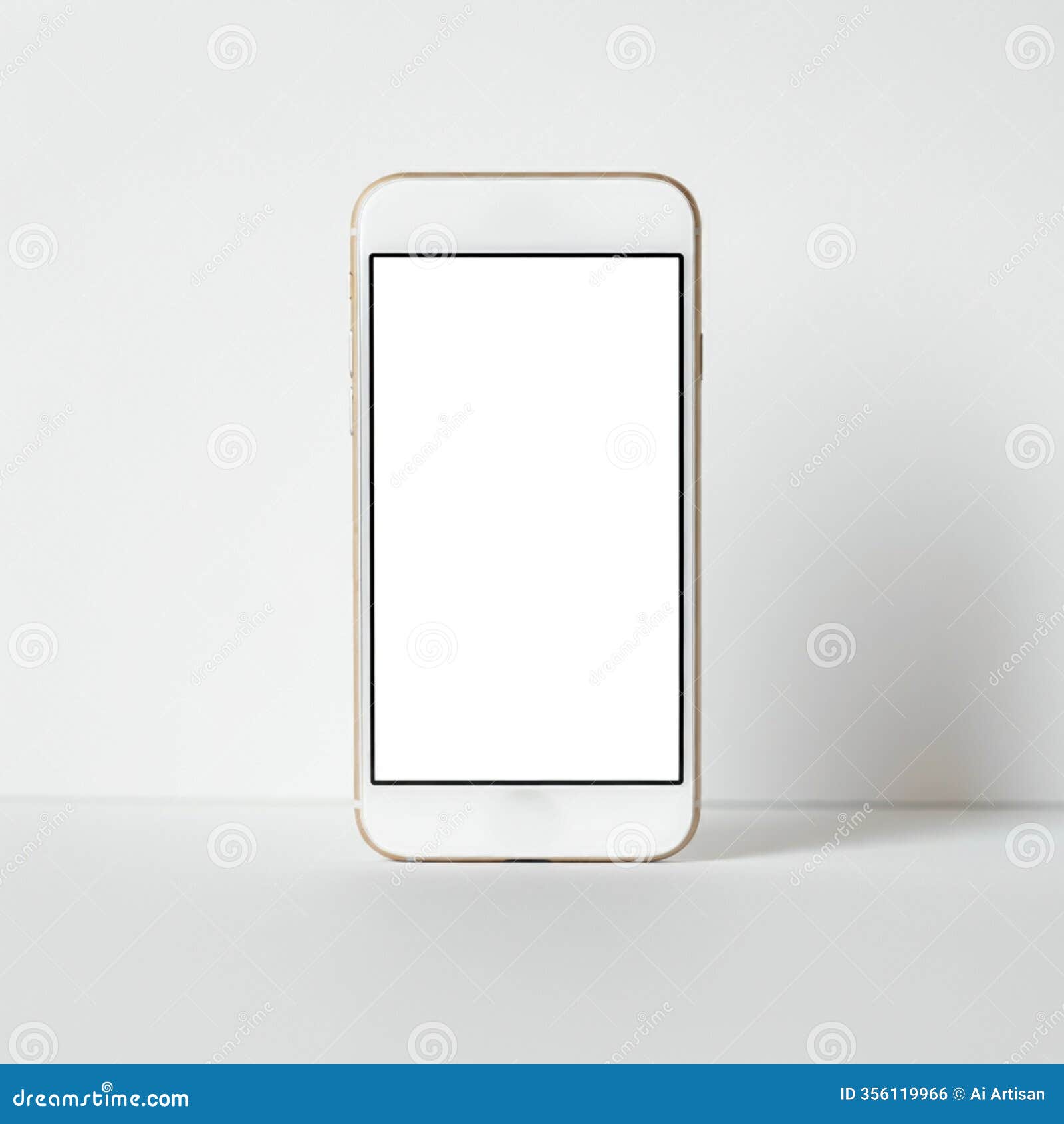 ai-generated image: modern smartphone mockup with minimalist 