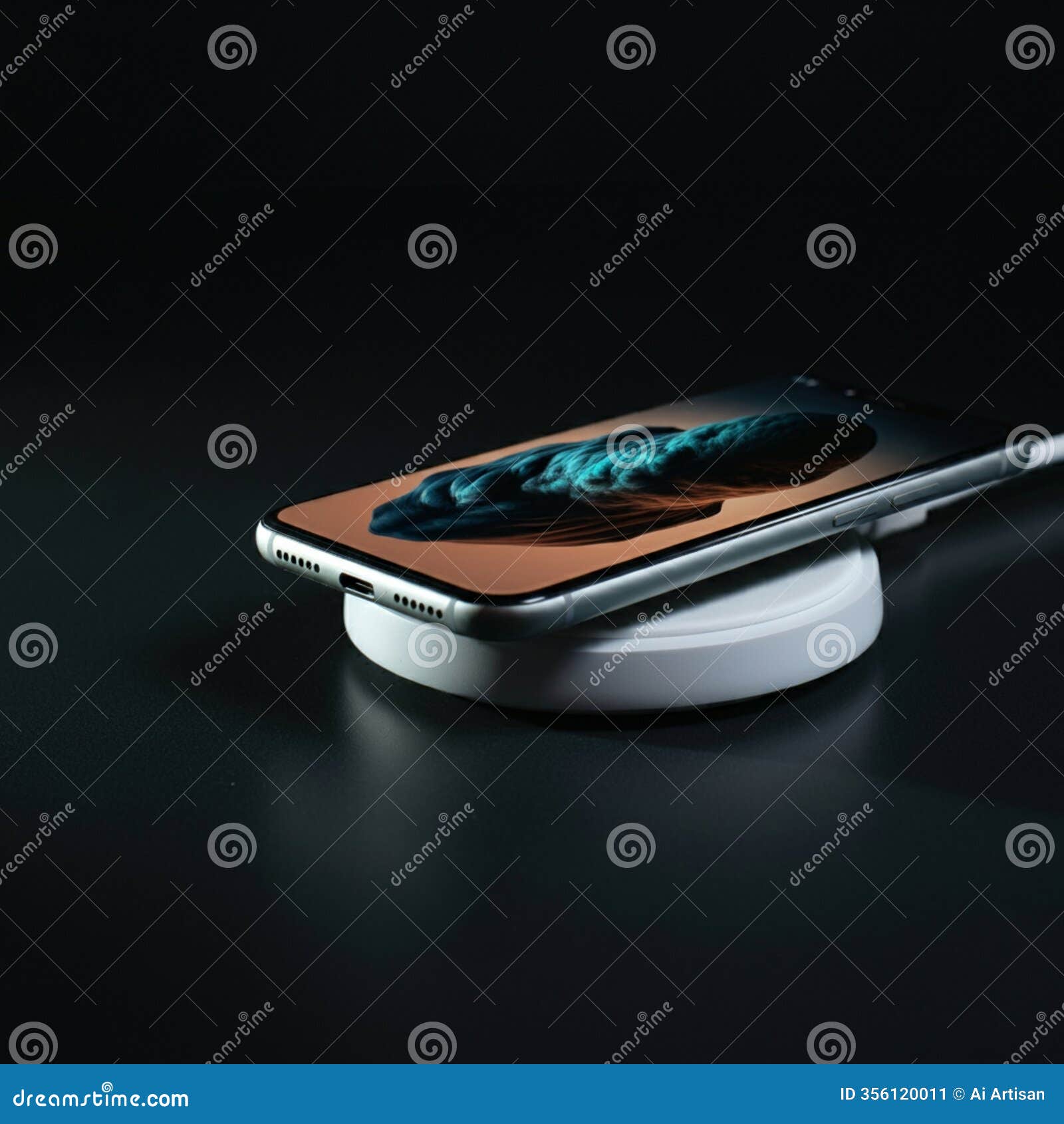 ai-generated image: modern smartphone mockup with minimalist 
