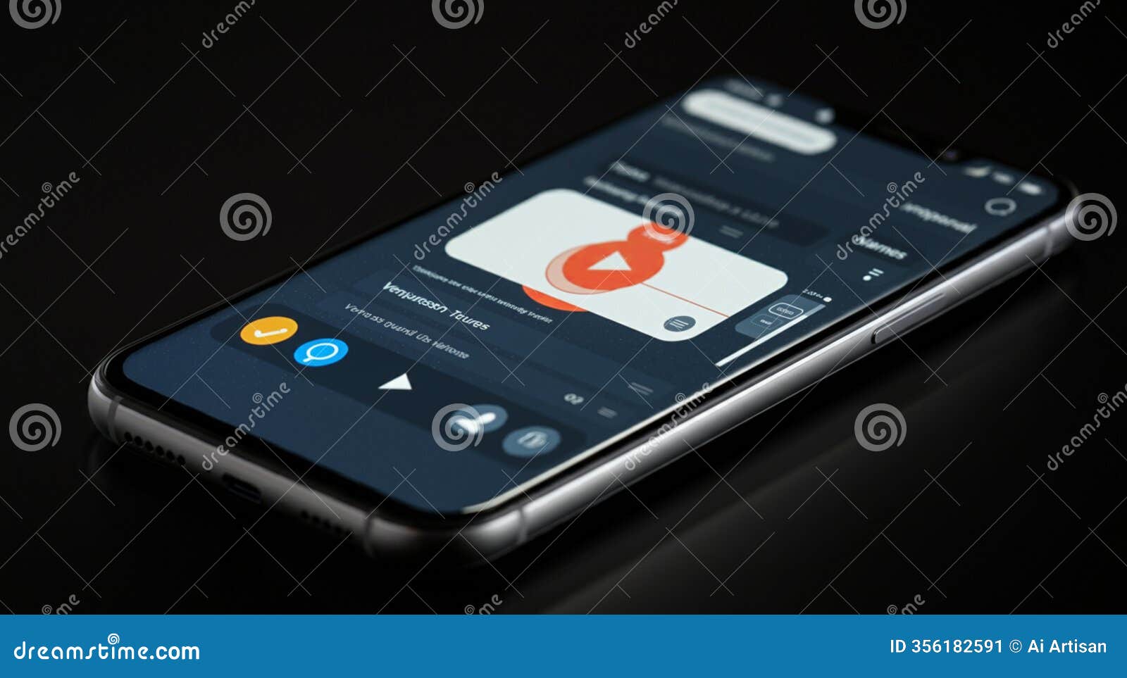ai-generated image: modern smartphone mockup for digital showcases