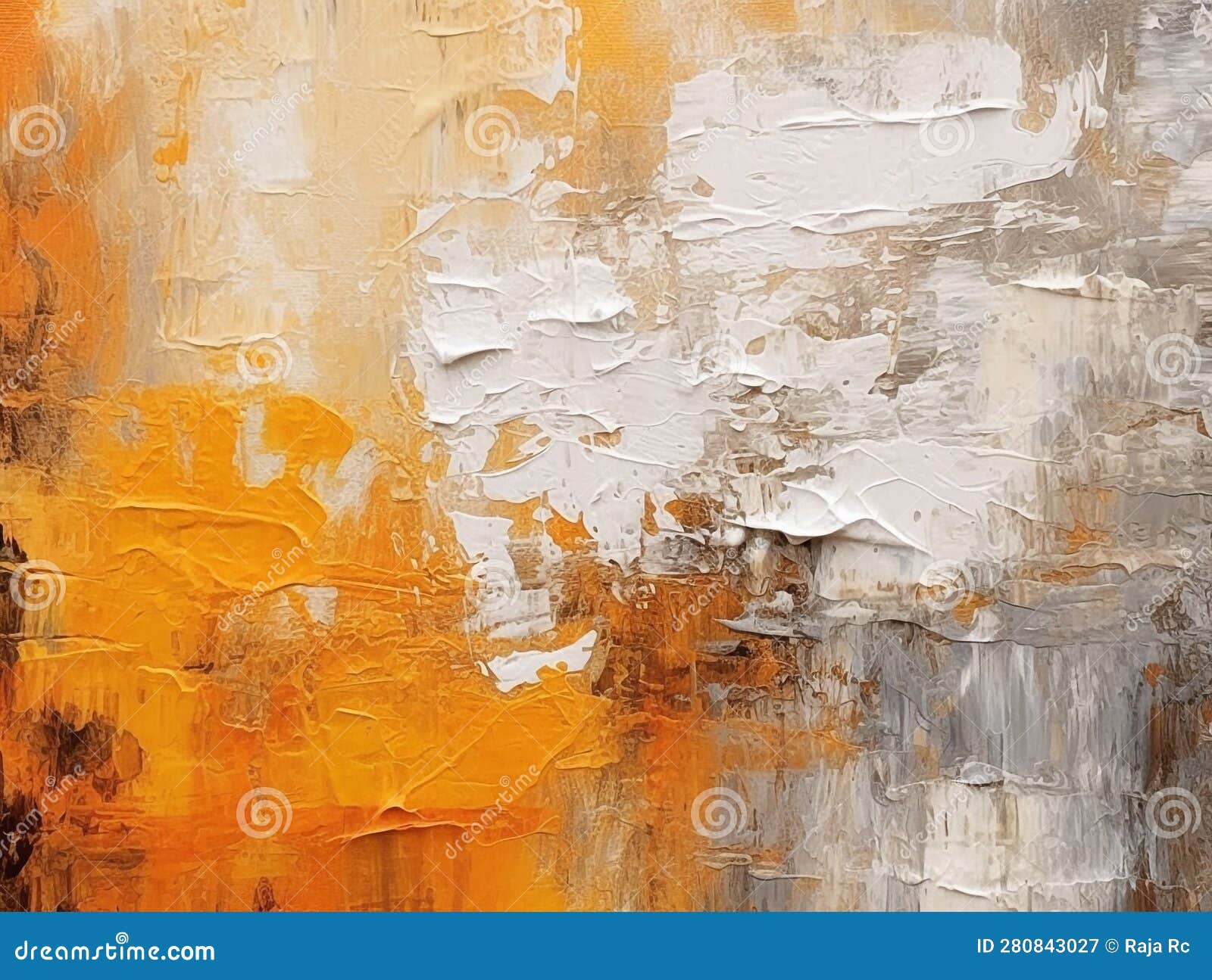 Oil Paint Background Canvas Yellow Orange and White Stock Illustration Illustration of