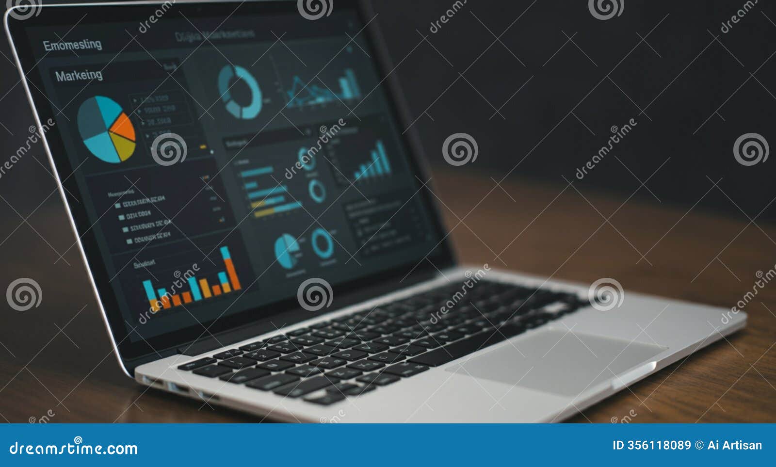 ai-generated image: laptop mockup with minimalist display