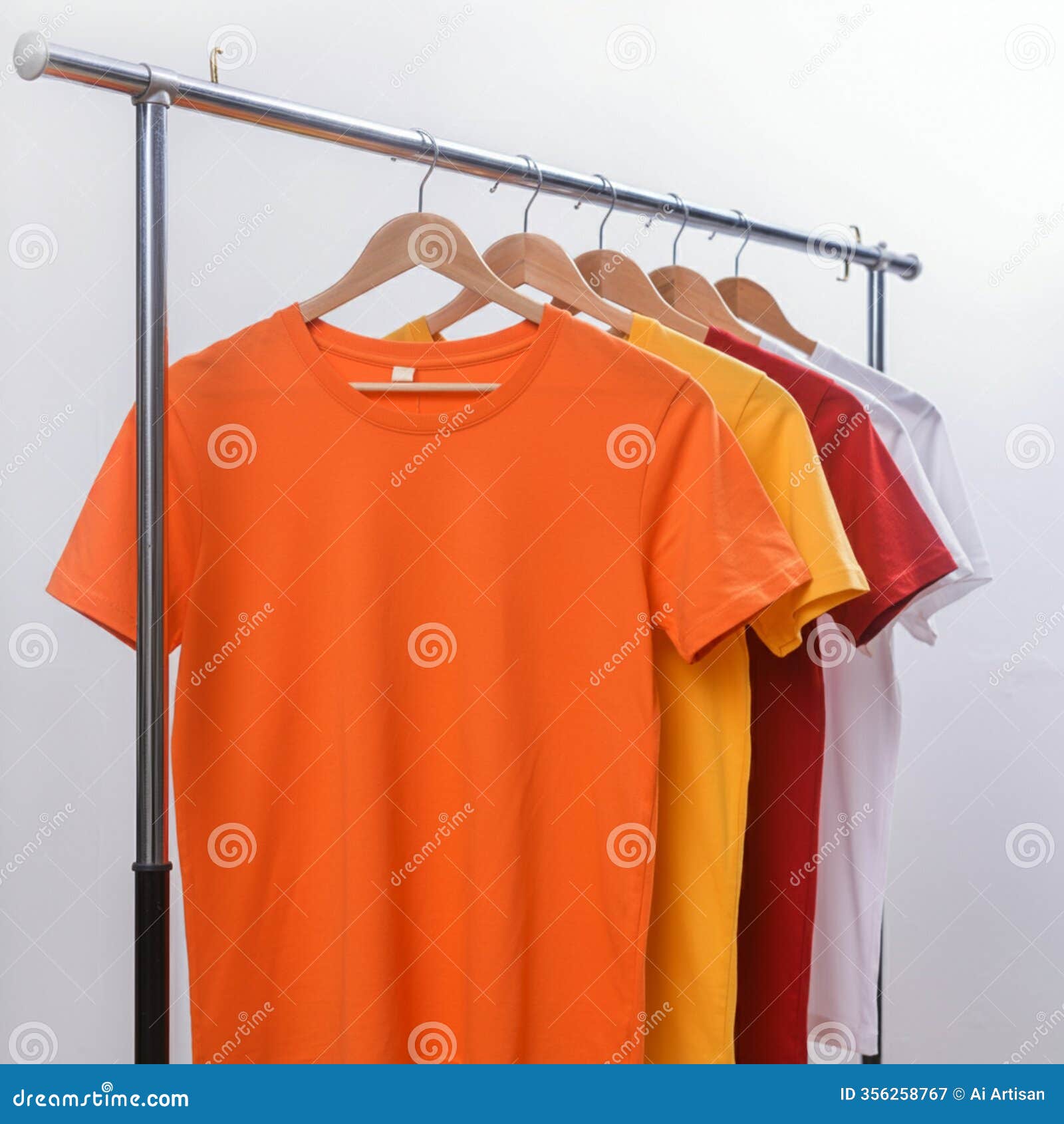 ai-generated image: minimalist t-shirt mockup for branding and 