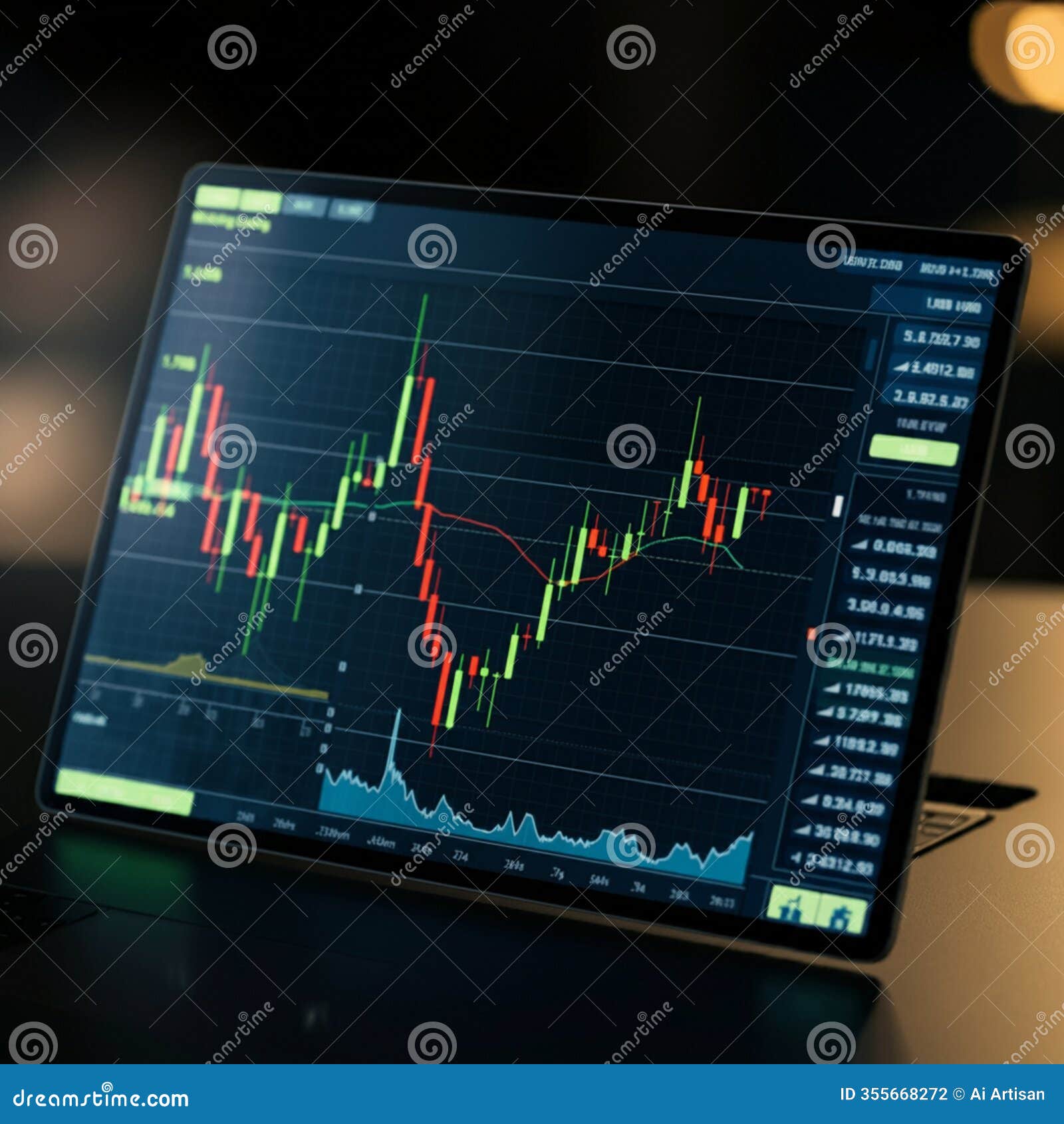 ai-generated image: growth chart depicting business success