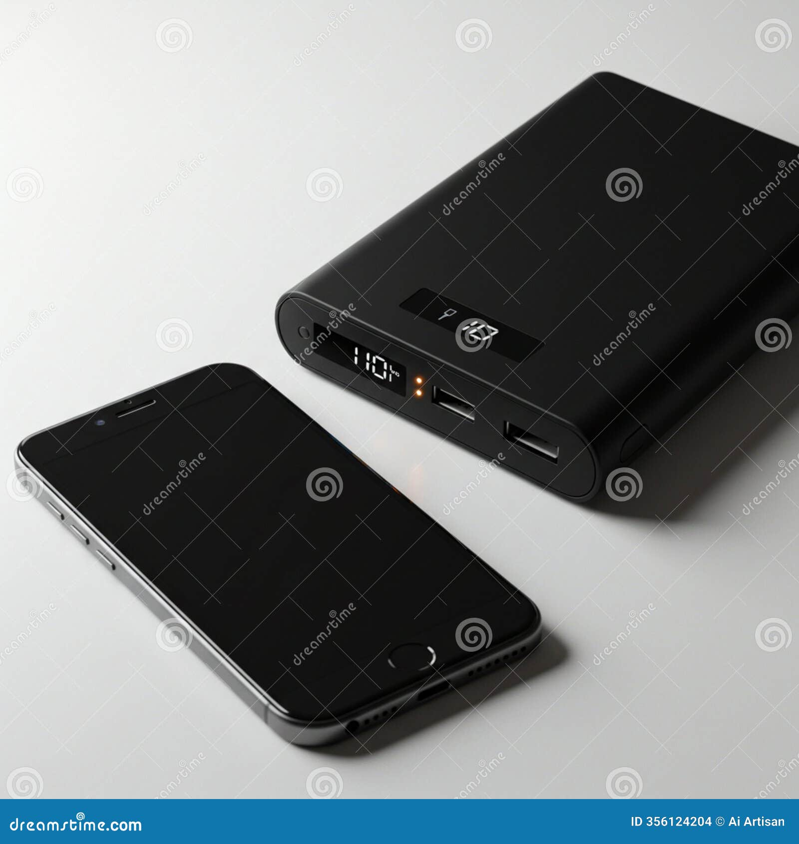 ai-generated image: sleek mobile phone mockup for app and website displays