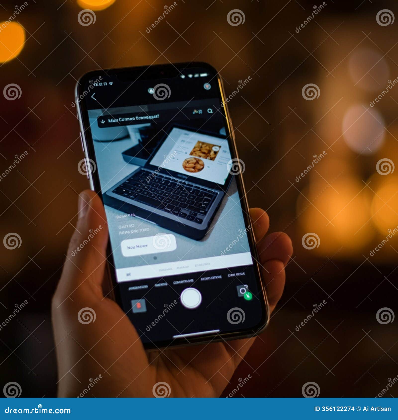 ai-generated image: sleek mobile phone mockup for app and website displays