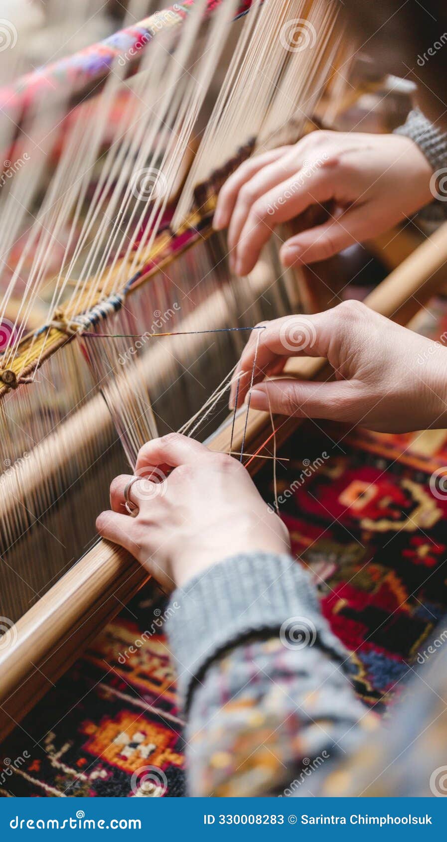 ai generated images of factory produces weaving