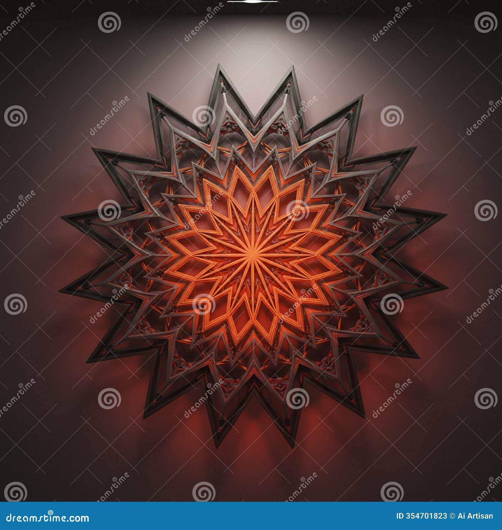 aigenerated seamless geometric pattern with modern abstract style