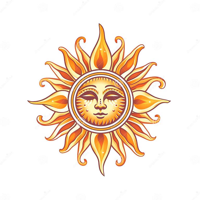Sun logo stock illustration. Illustration of background - 281428082