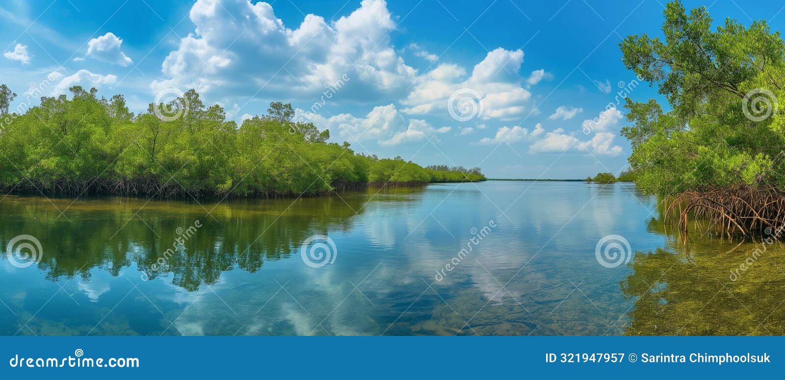 ai generator image of mangrove forest