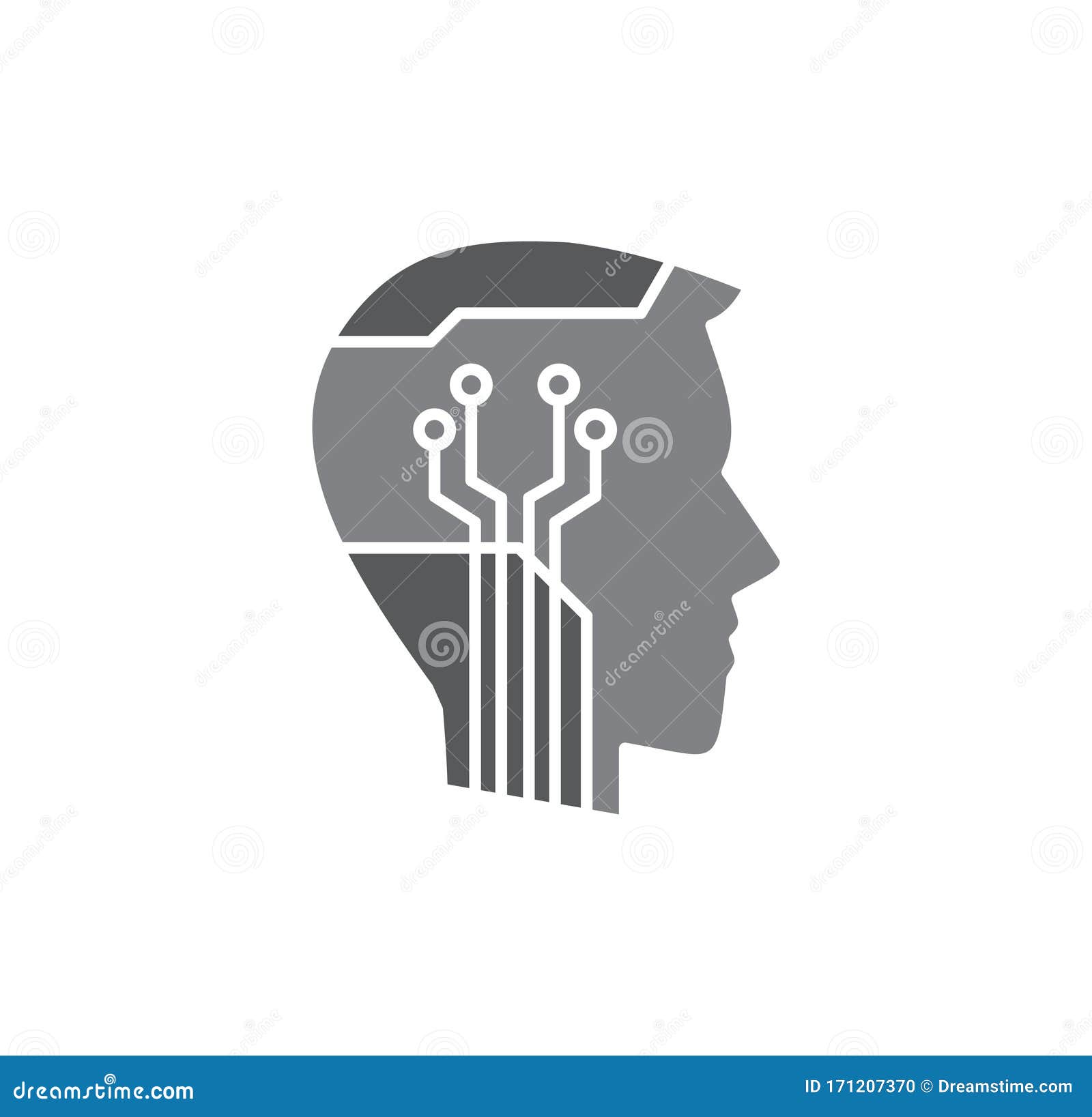 ai related icon on background for graphic and web . simple . internet concept  for website