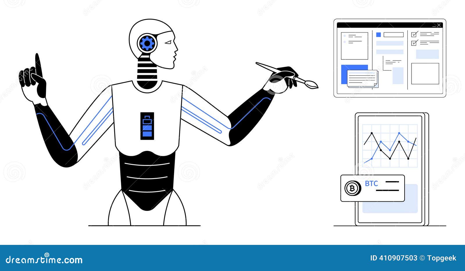Humanoid Blockchain Stock Illustrations – 768 Humanoid Blockchain Stock  Illustrations, Vectors & Clipart - Dreamstime