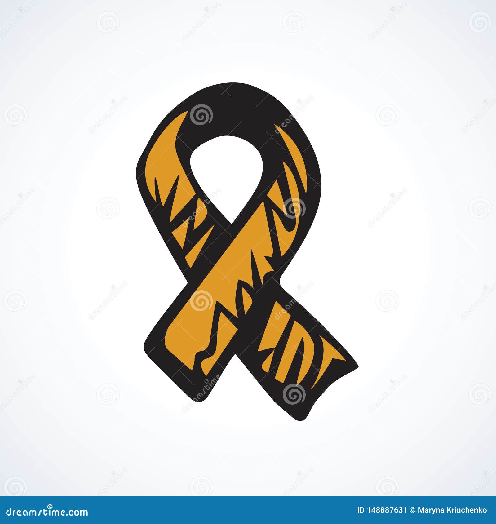 aid ribbon logo.  drawing