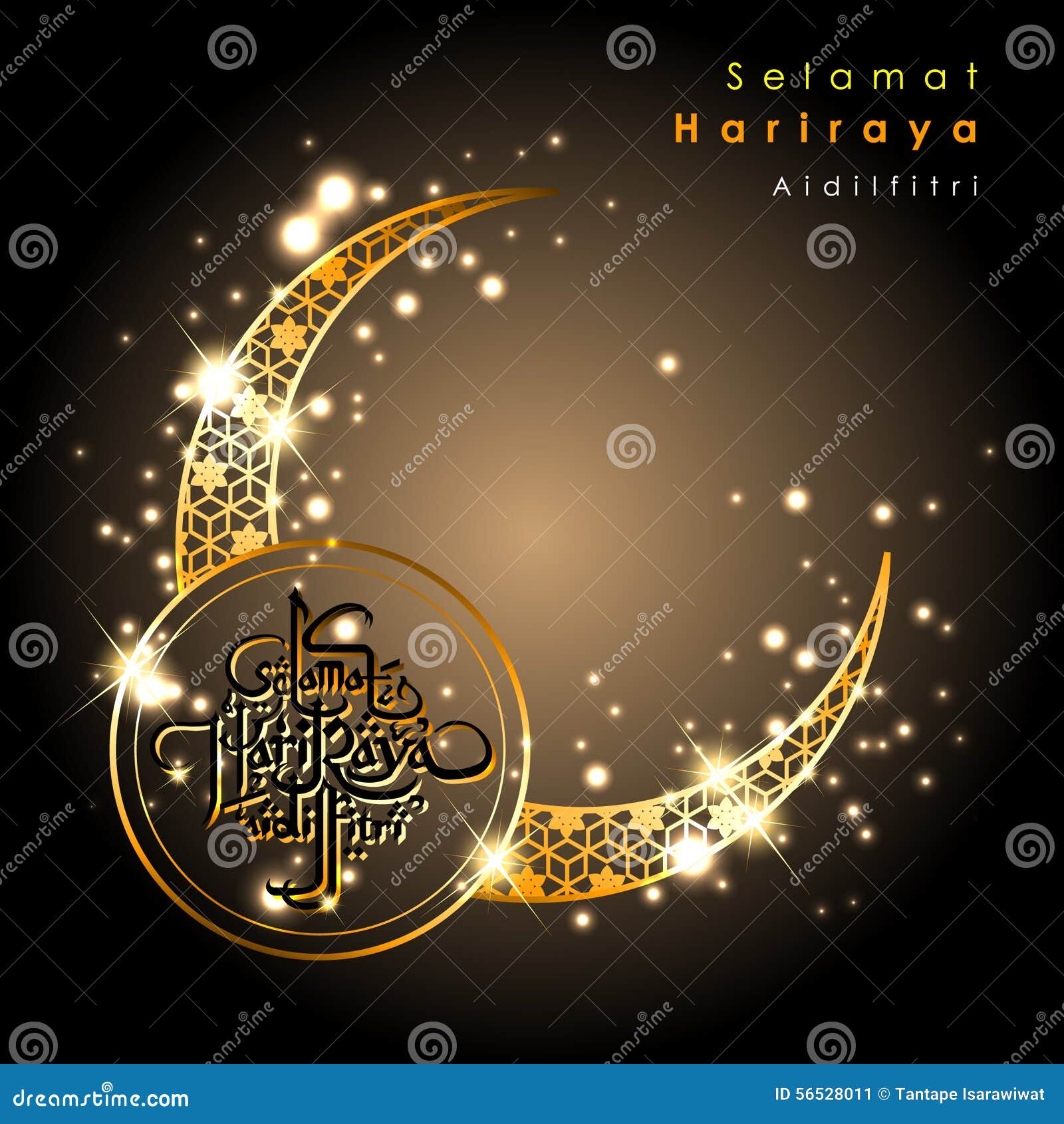 Aidilfitri graphic design. stock vector. Illustration of 