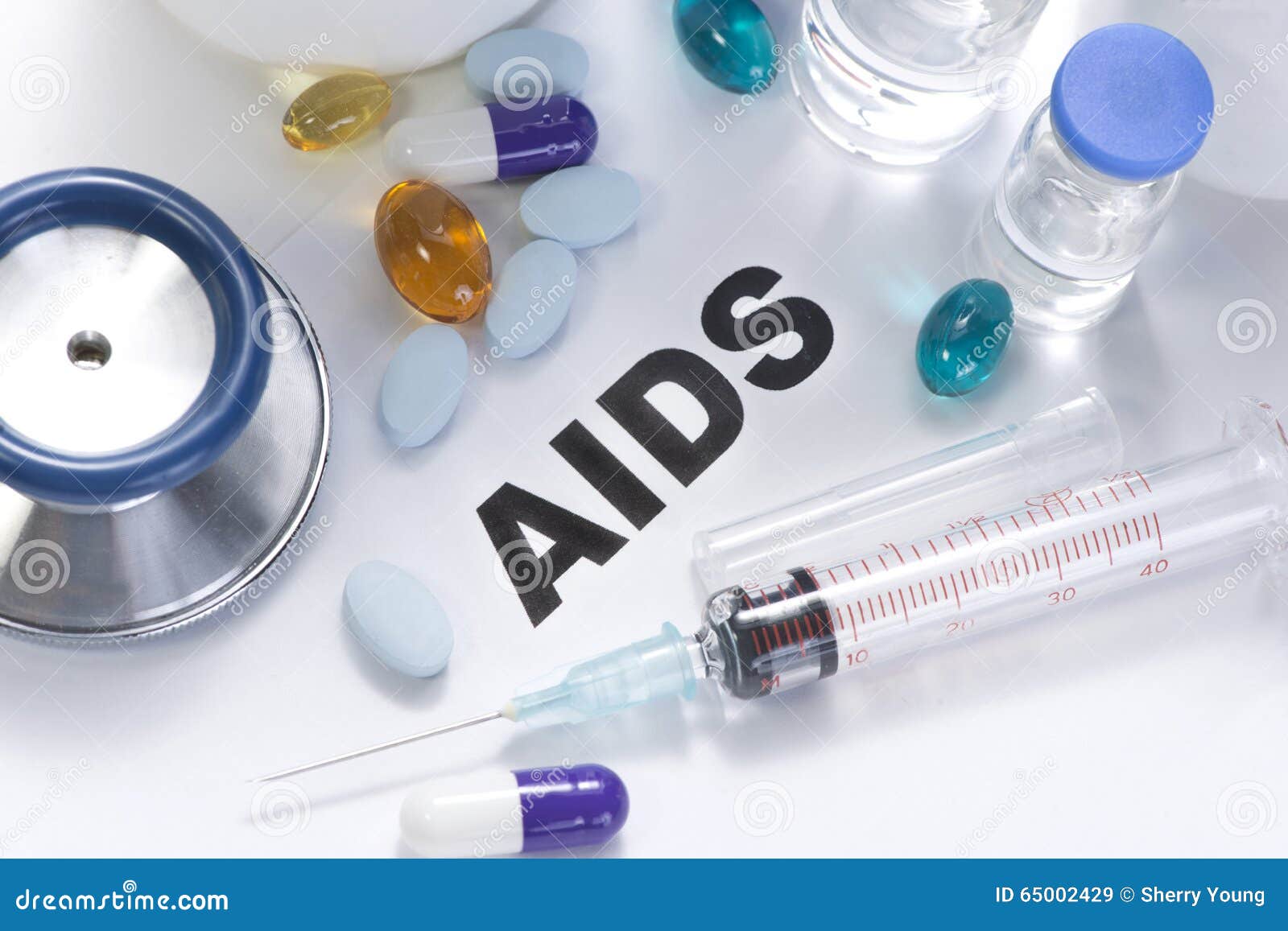 AIDS stock image. Image of immunodeficiency, health, diagnosis 65002429