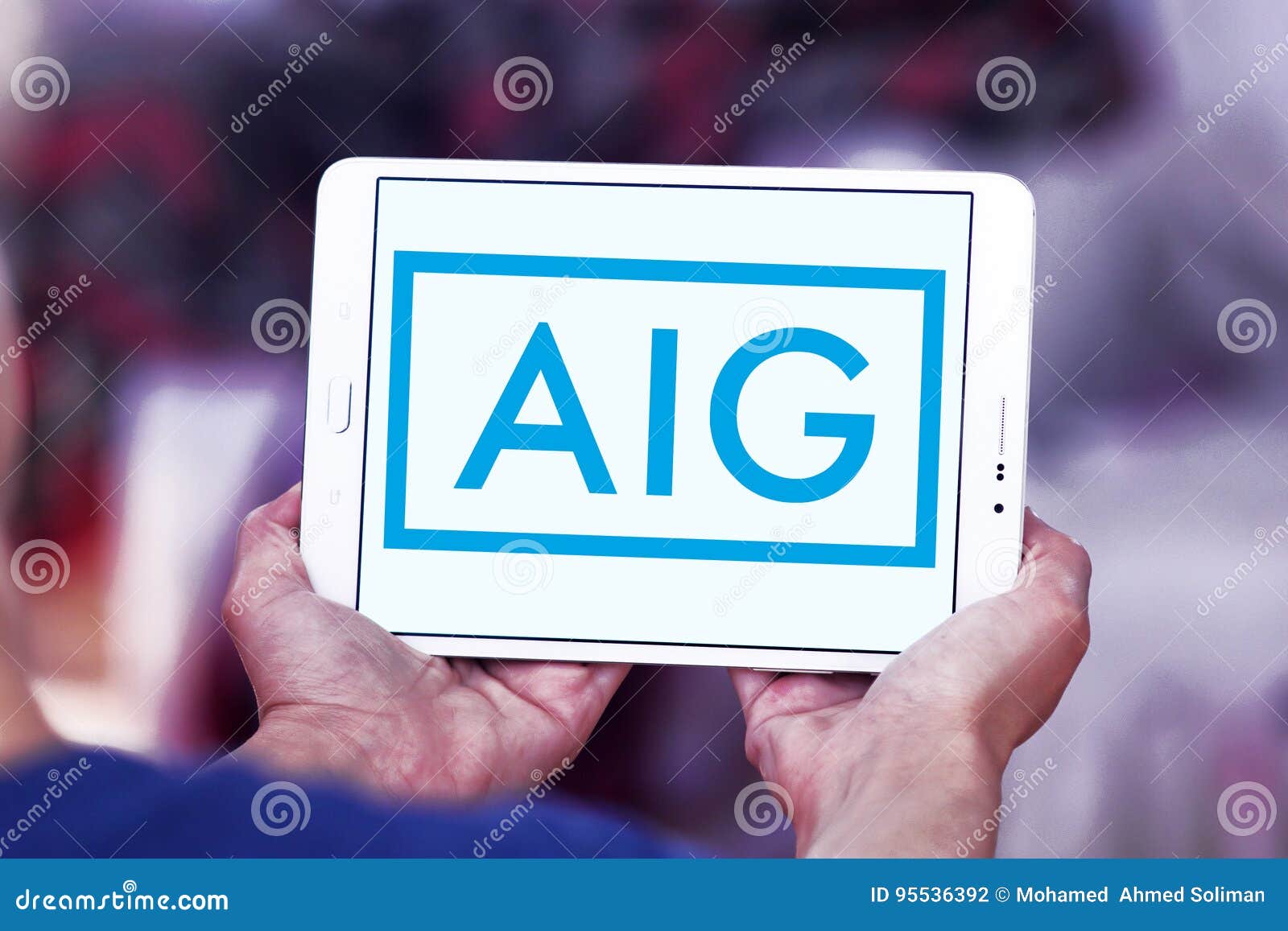 Aig Insurance Logo Editorial Photography Image Of Emblem 95536392