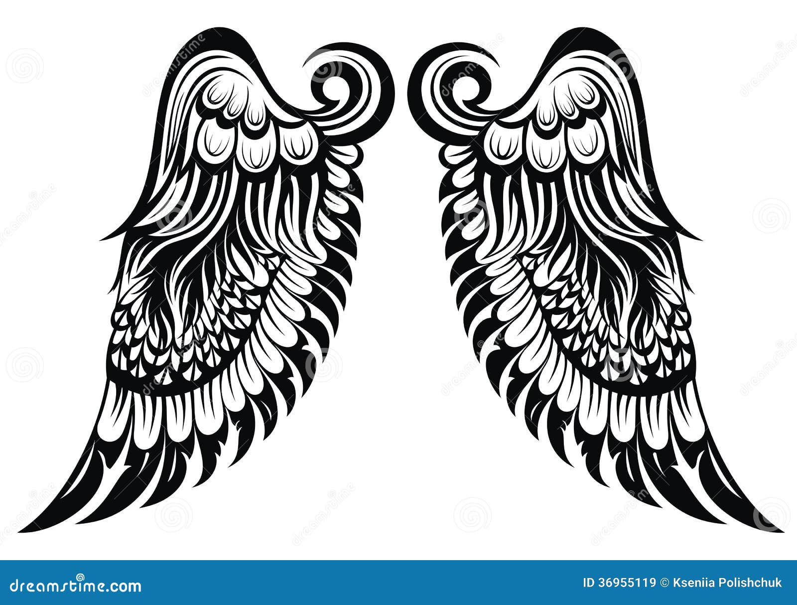 Download Ailes d'ange illustration de vecteur. Illustration du ...