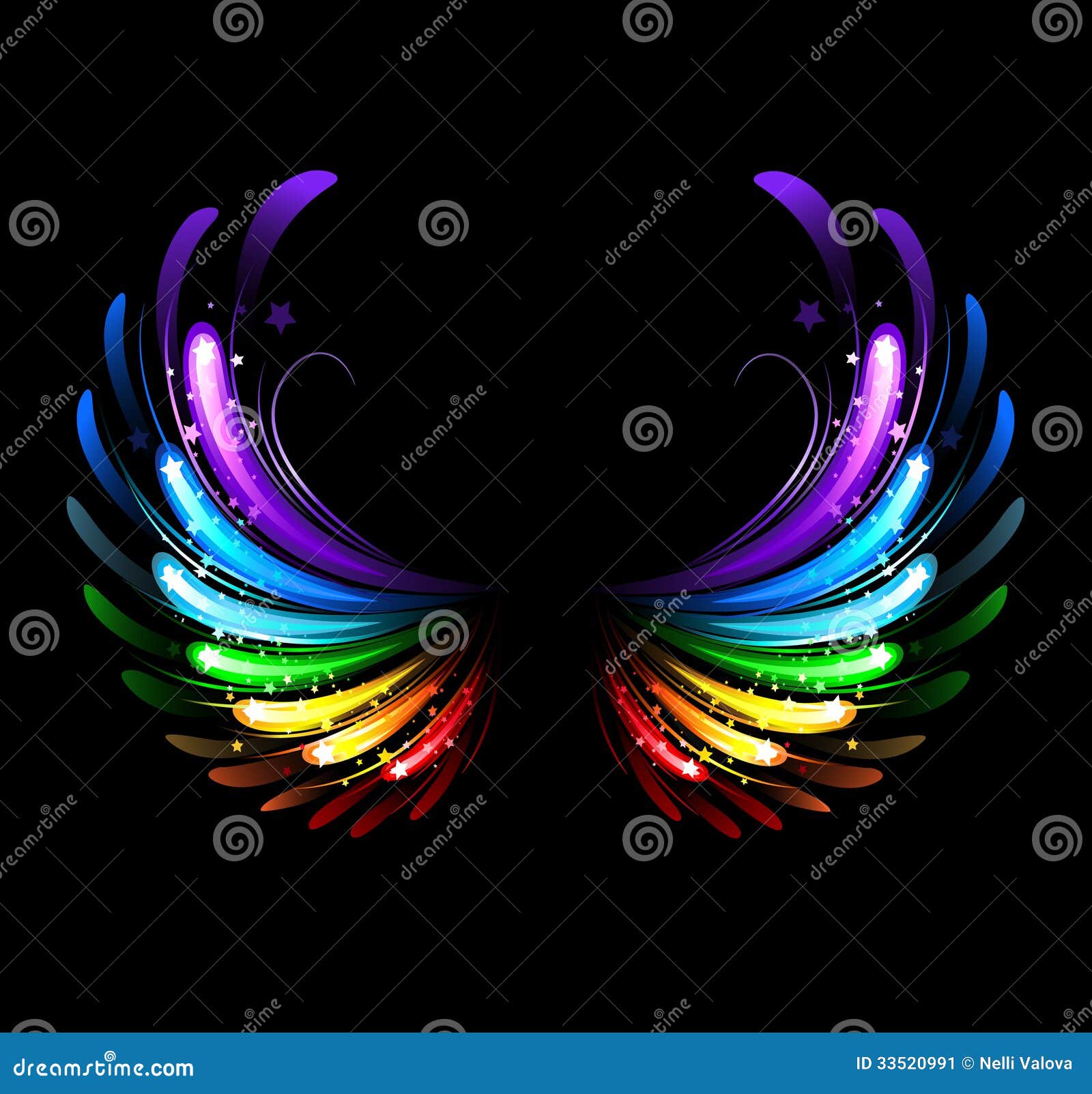 CORFOTO Toile De Fond En Tissu Avec Ailes D'arc-en-ciel Magique - Ailes