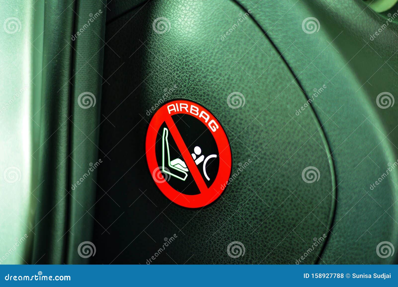 Air bag stock photo. Image of logo, danger, side, emergency 158927788