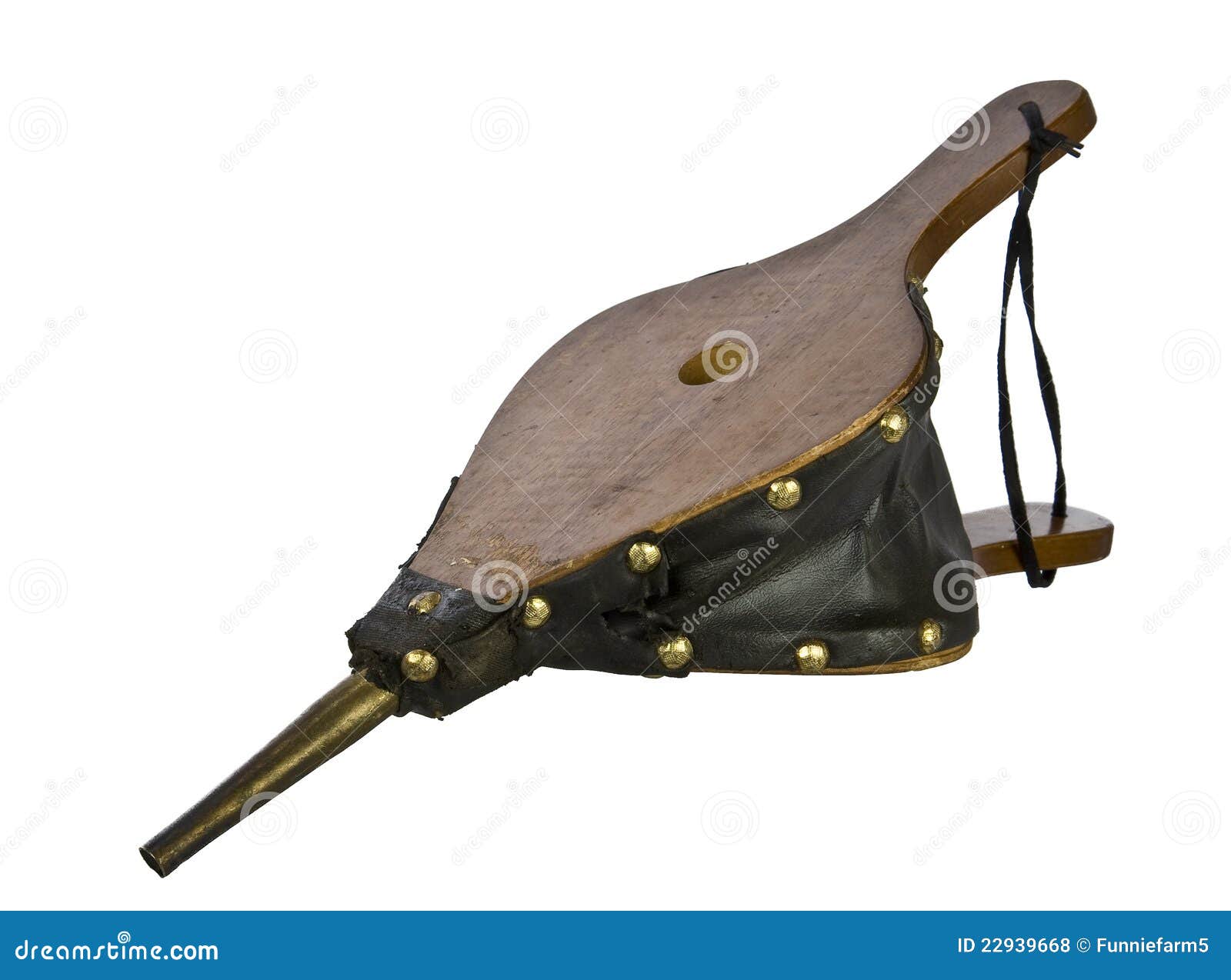 Air Bellows To Help a Fire in the Fireplace Stock Photo Image of