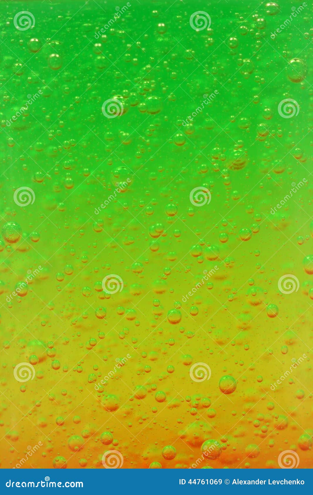 Air Bubbles Frozen in Colorful Jelly Stock Image Image of background