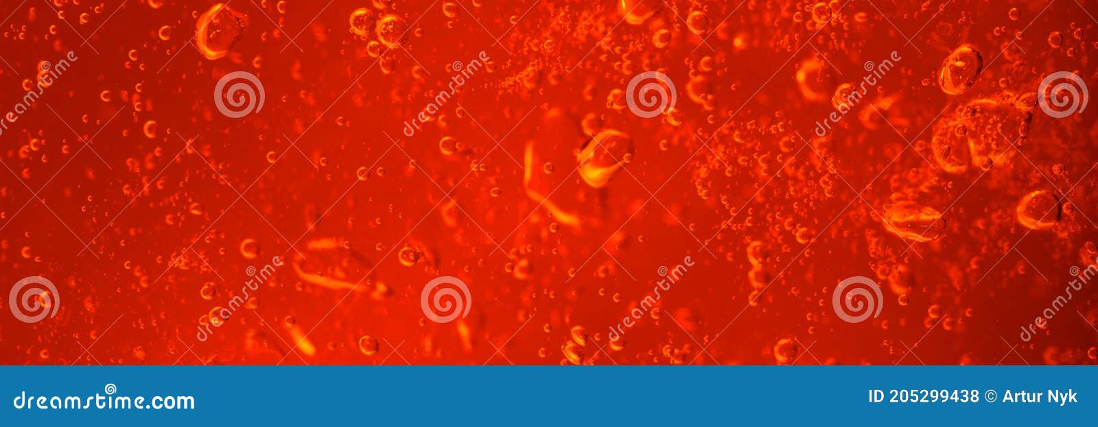 A air bubbles in red jelly stock photo. Image of design 205299438