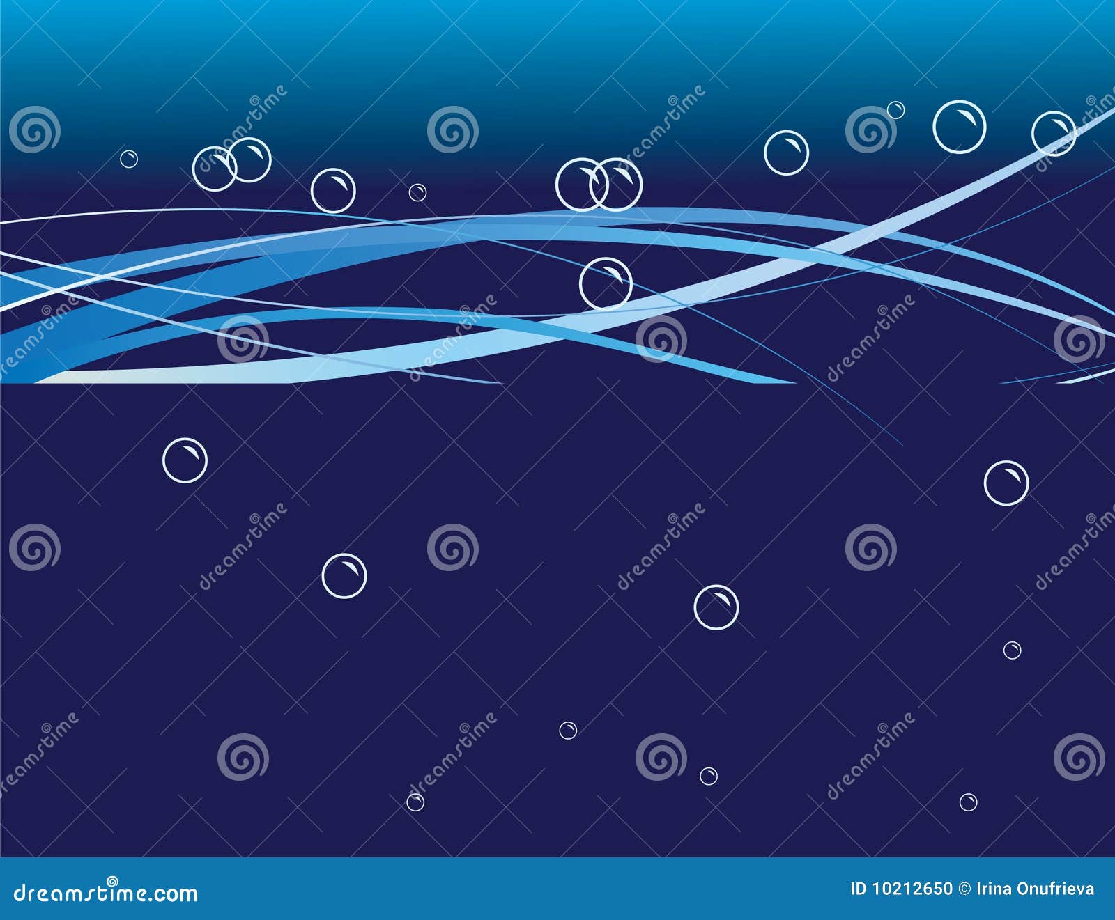 Air bubbles in the water stock vector. Illustration of wave 10212650