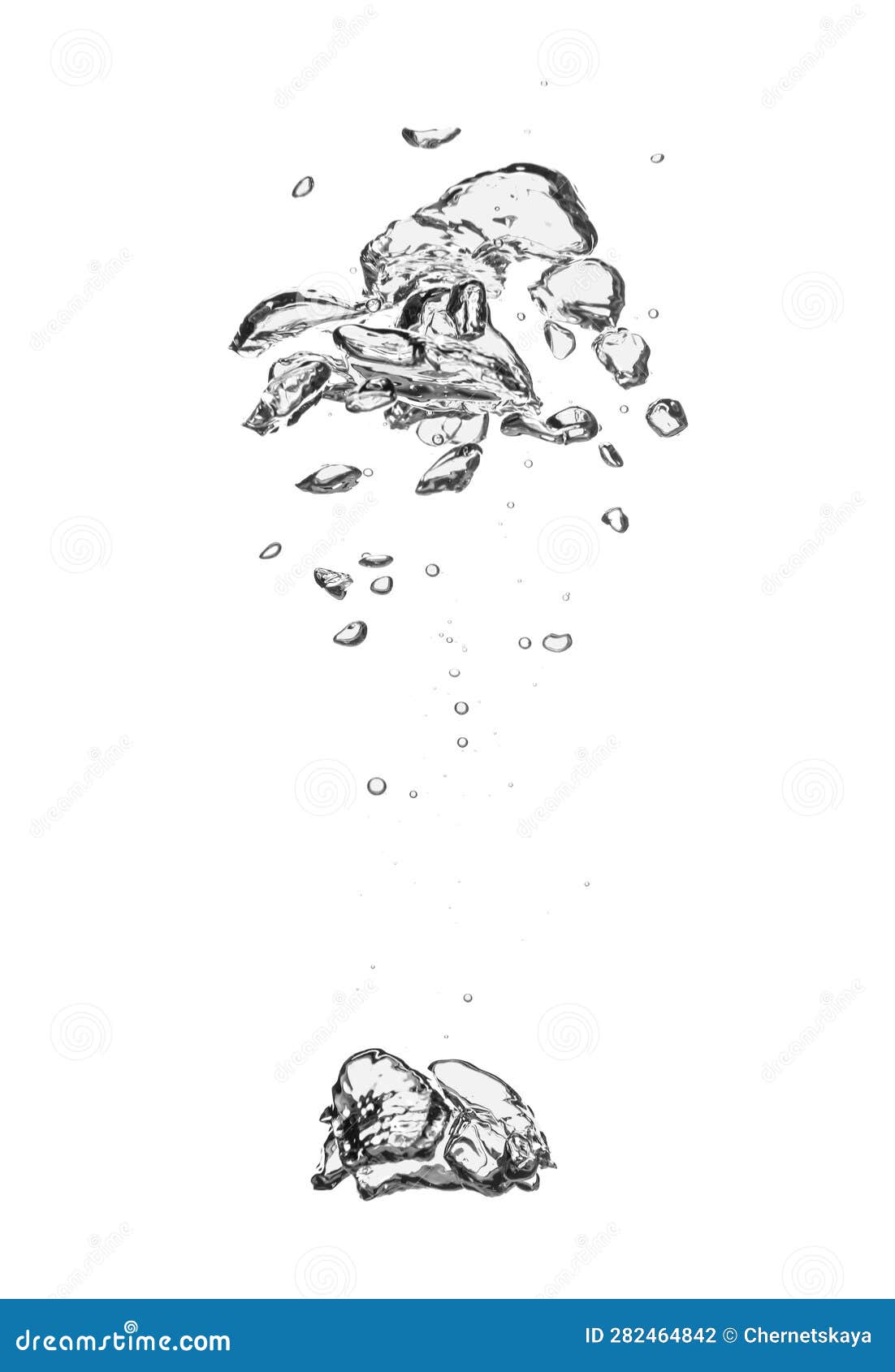 Air Bubbles in Water on White Background Stock Photo Image of nature