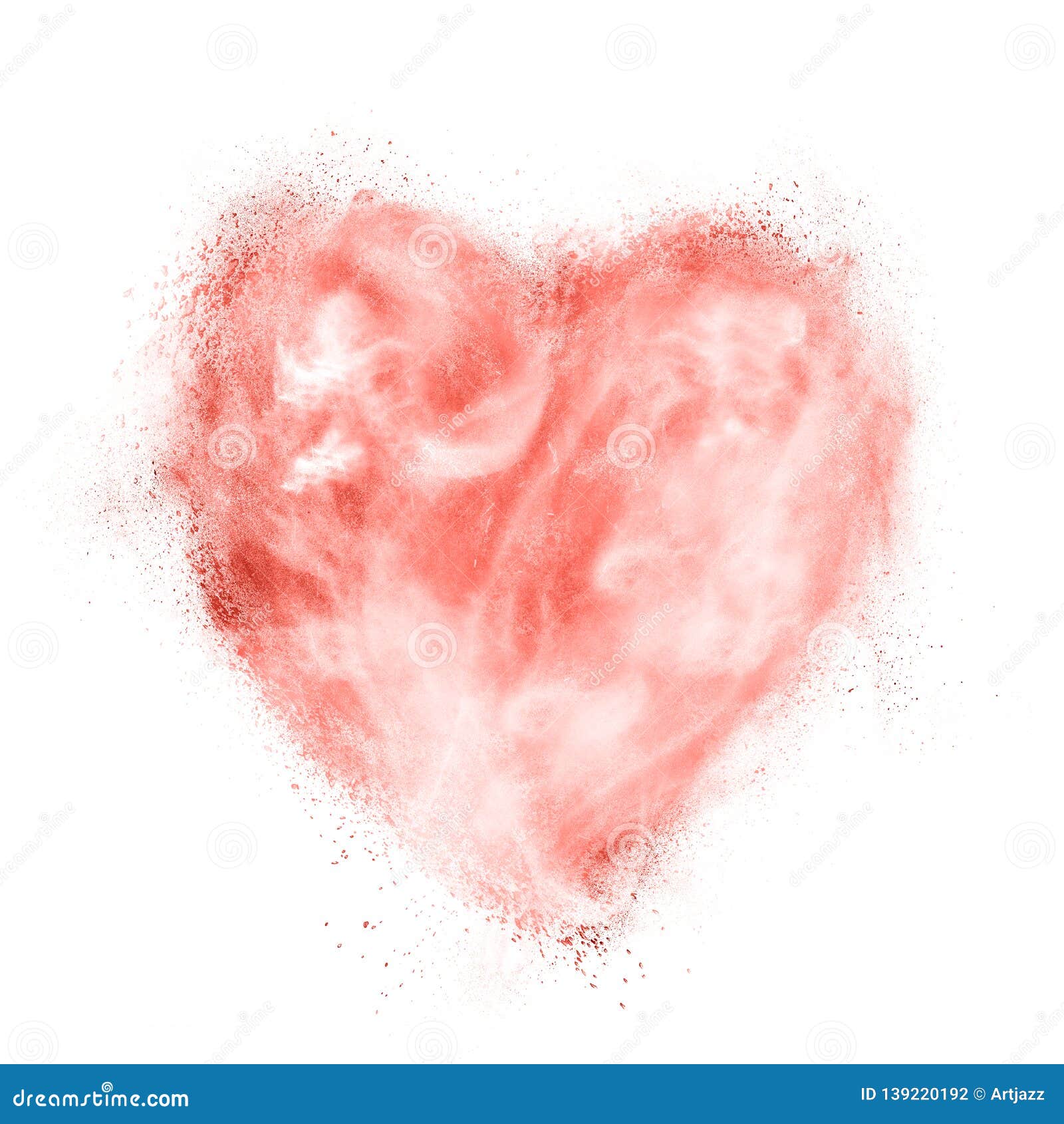 Air Cloudy Heart Made Of Powder Explosionin A Color Of The Year