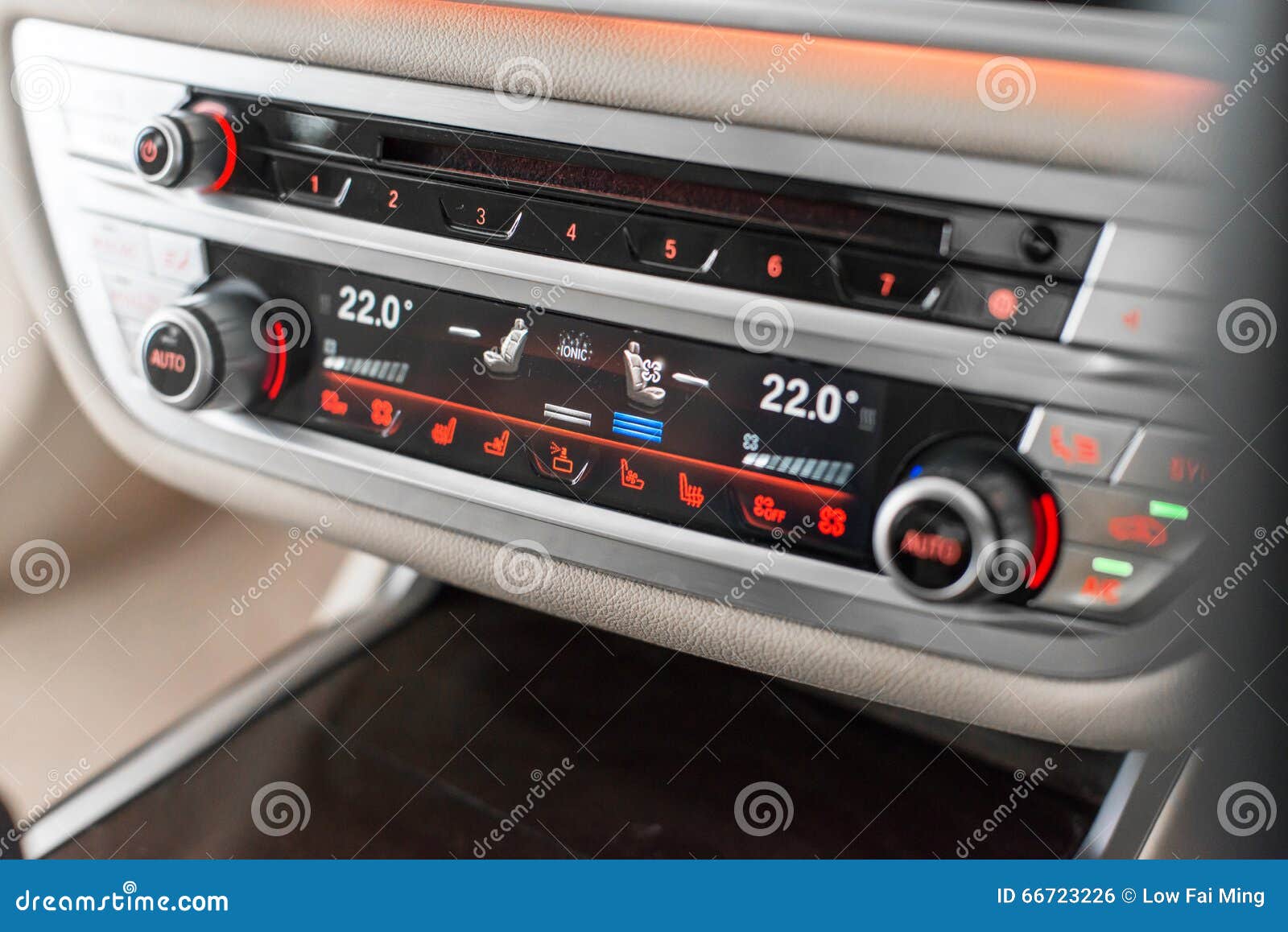 Air con controls stock photo. Image of mode, digital 66723226