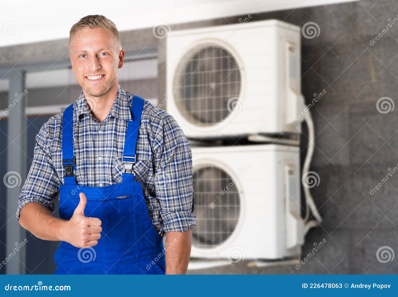 Air Conditioner Appliance Repair Service Stock Image Image of install