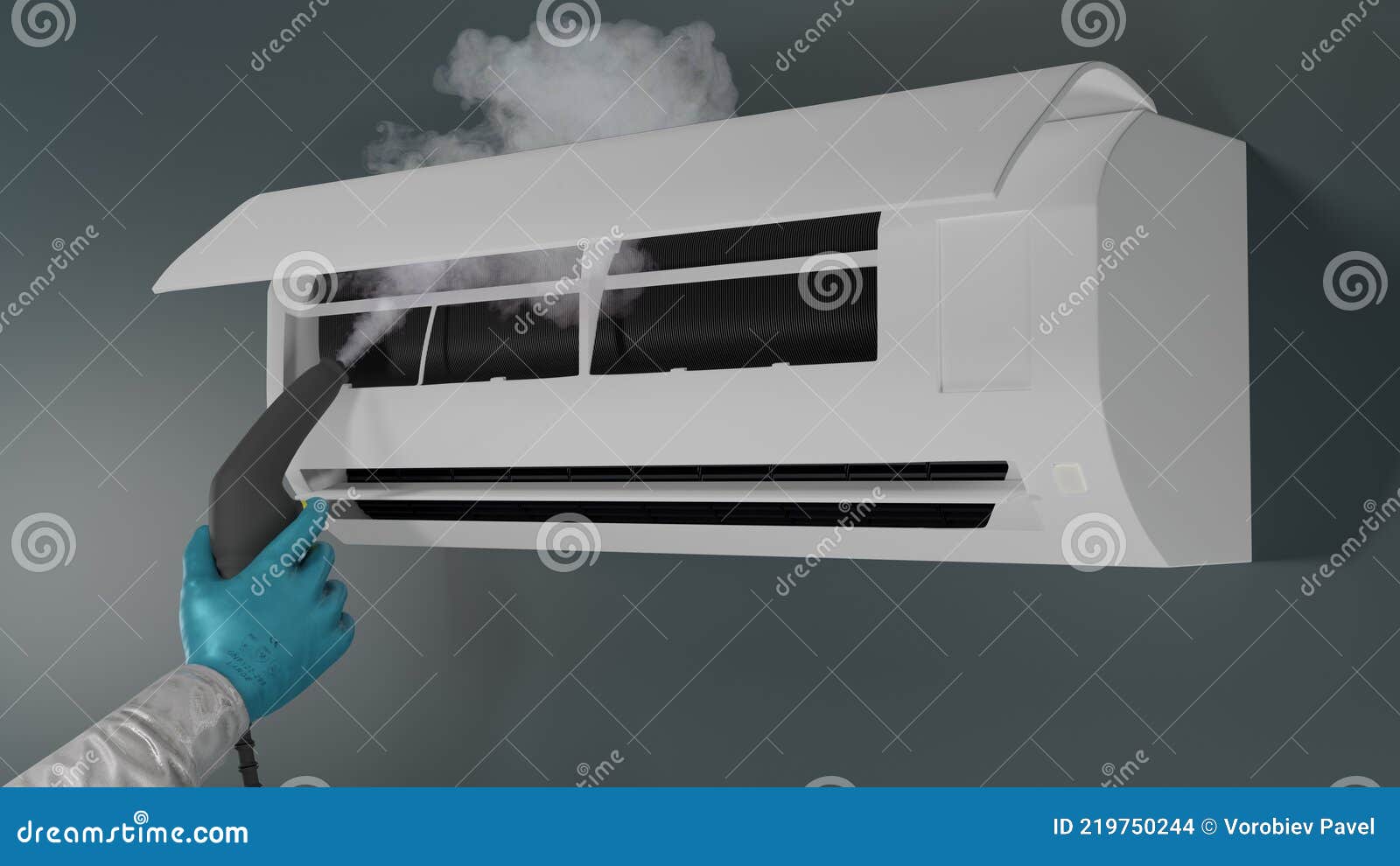 Set Of Air Conditioner, Meter, Remote, Smart Home, Dial,