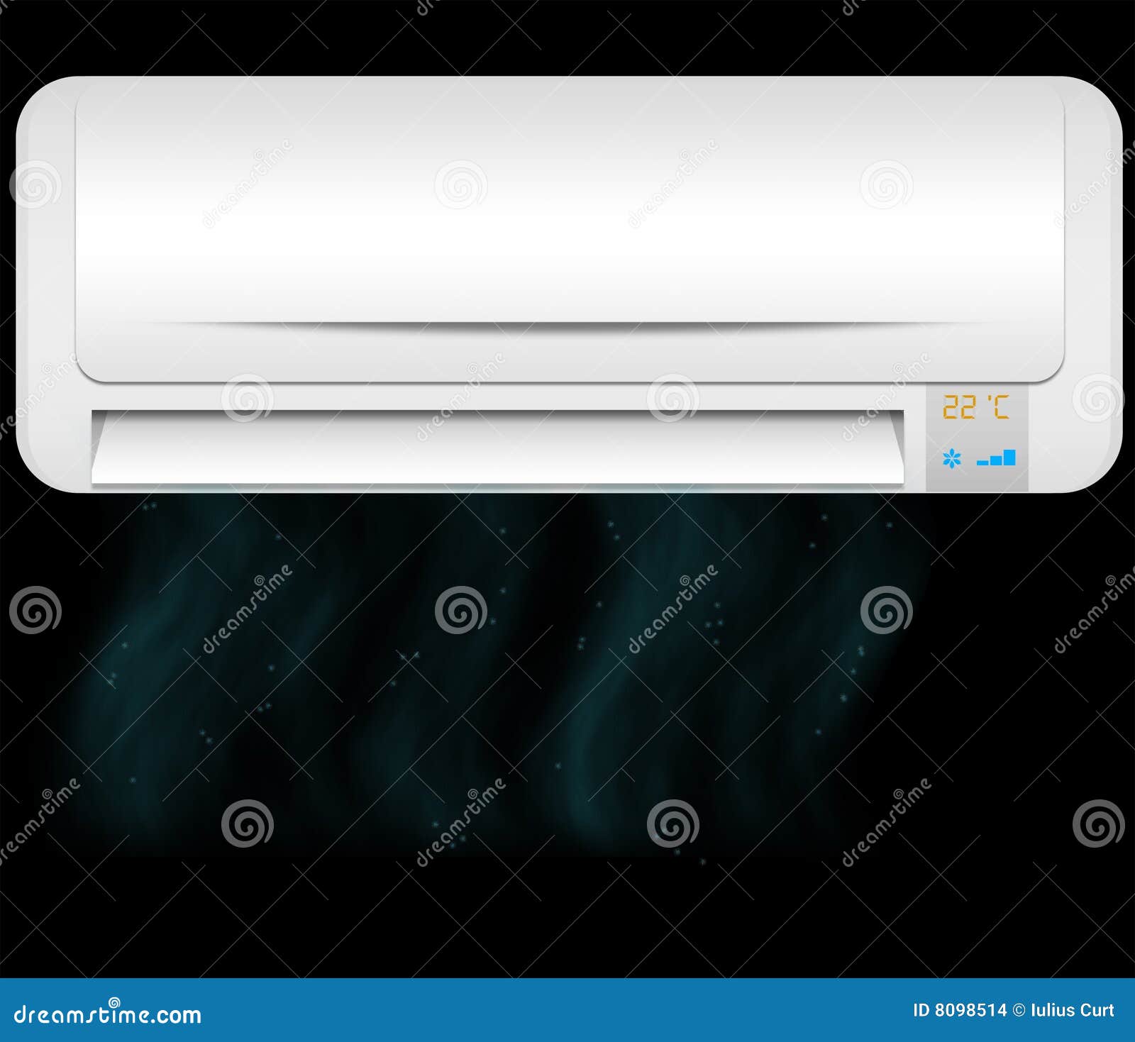 Air Conditioner cold air stock illustration. Illustration of summer