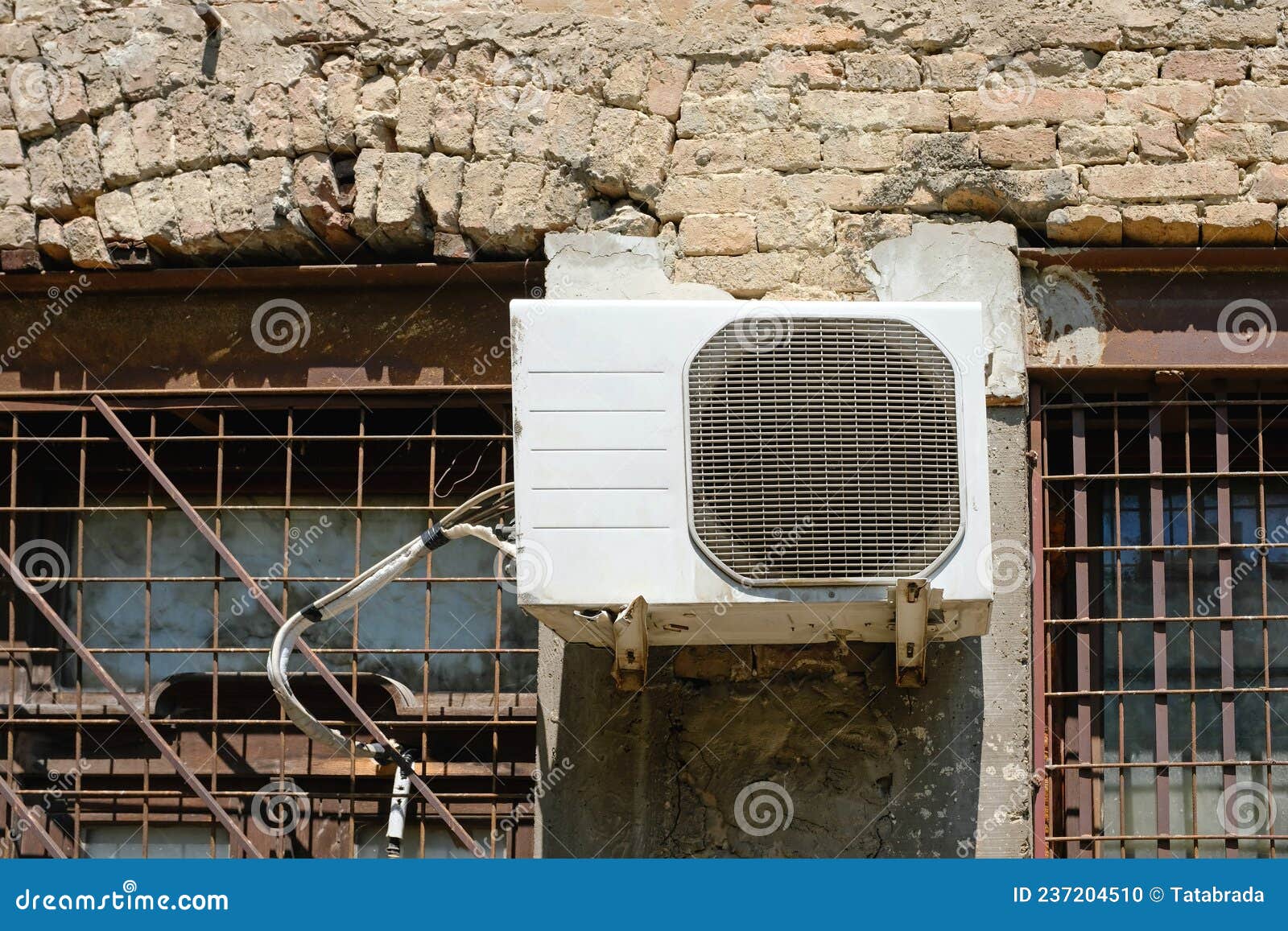 Exterior Air Conditioner System RoyaltyFree Stock Image