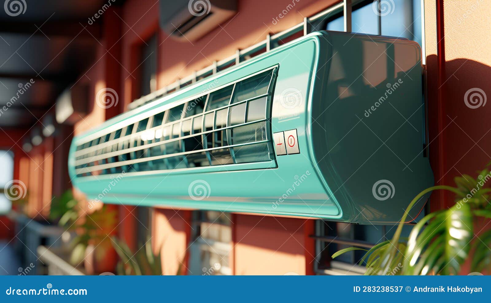Air Conditioner. Generative Ai Stock Illustration Illustration of
