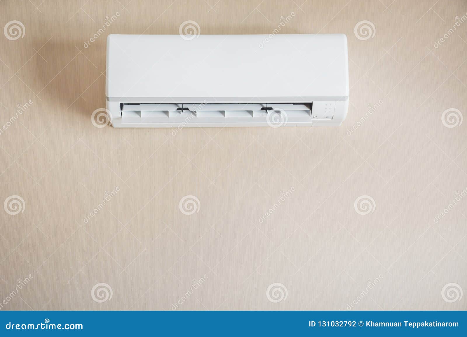 Air Conditioner Hanging on the Wall Stock Photo Image of interior