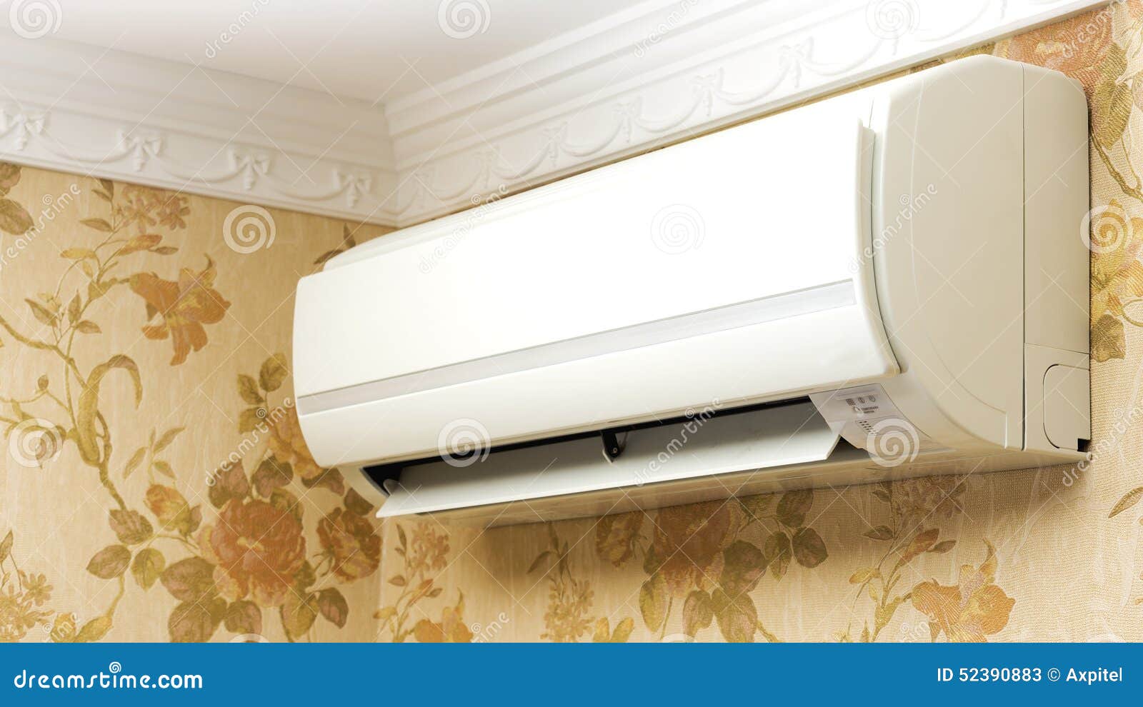 Air Conditioner in Home Interior Stock Image Image of fixed