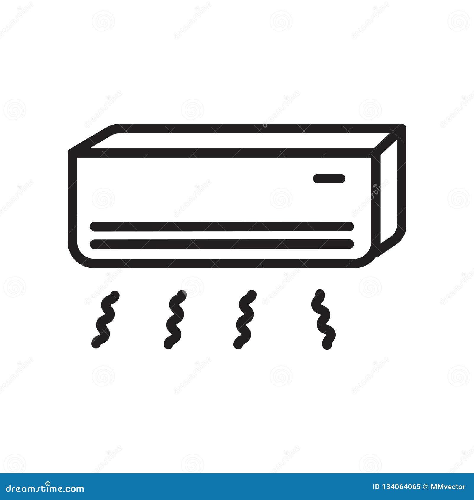 Air Conditioner Icon Vector Isolated on White Background, Air