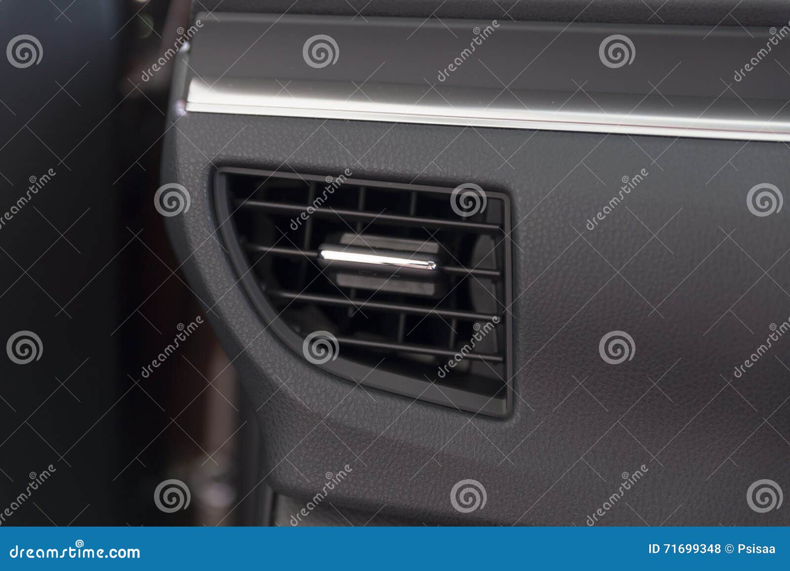 Car Air Conditioner Inside, Open Up Car Engine And Car`s Part At