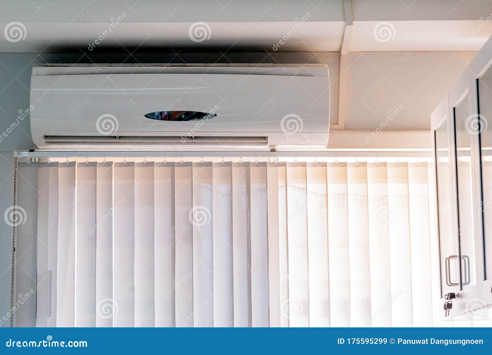 Air Conditioner Inside the Room of Office or House Stock Image - Image