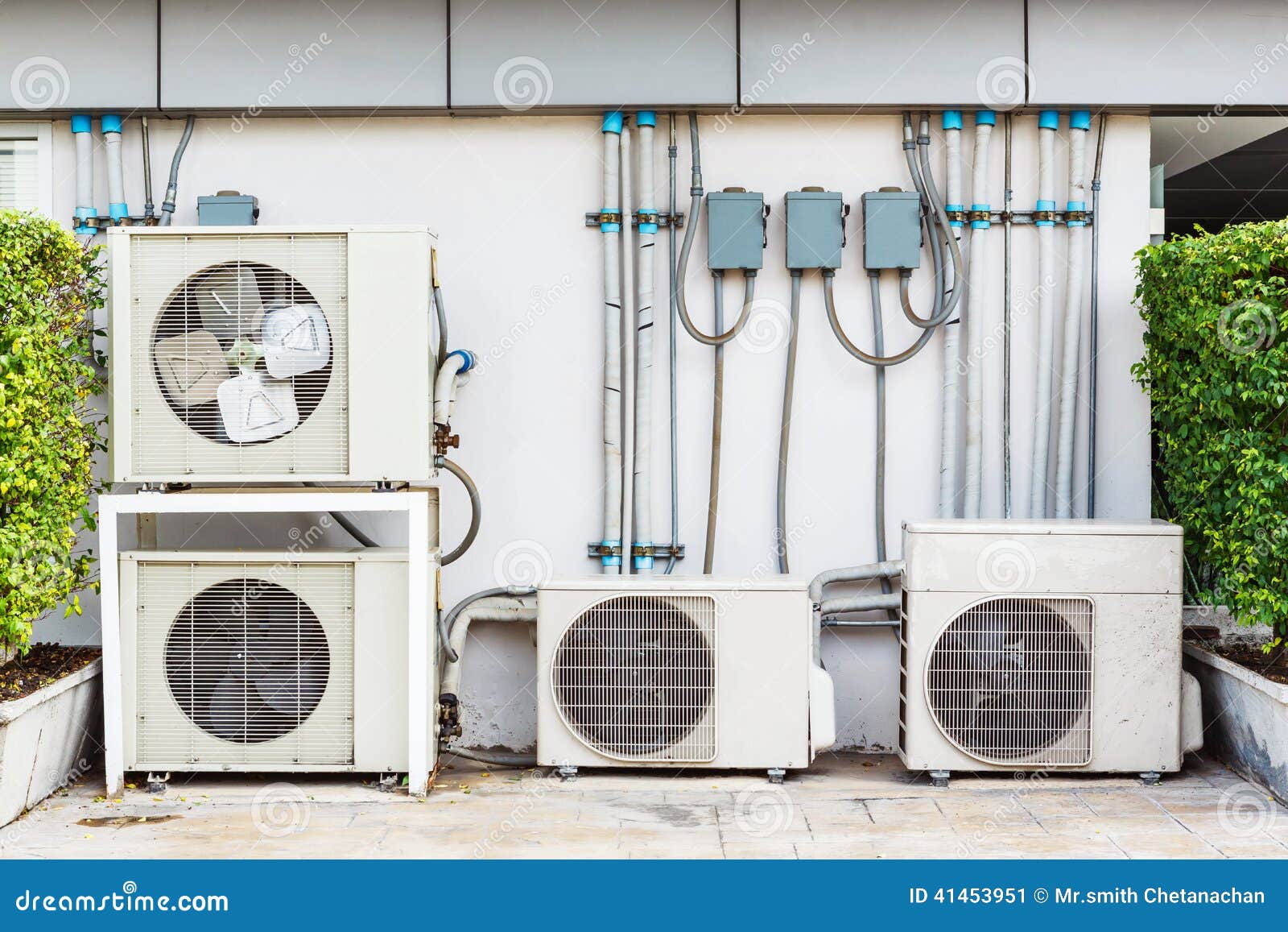Air Conditioner Installation Stock Image Image of conditioner, cool