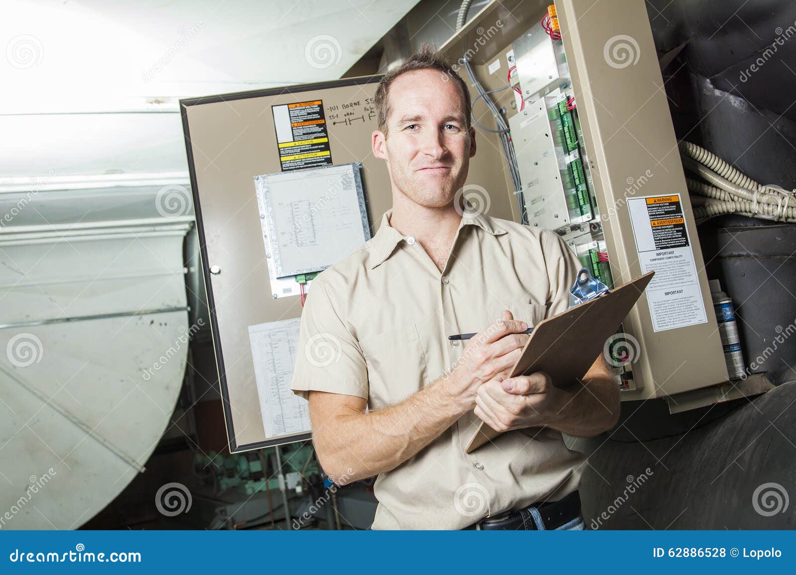 Air Conditioner Repair Man at Work Stock Photo Image of repairman
