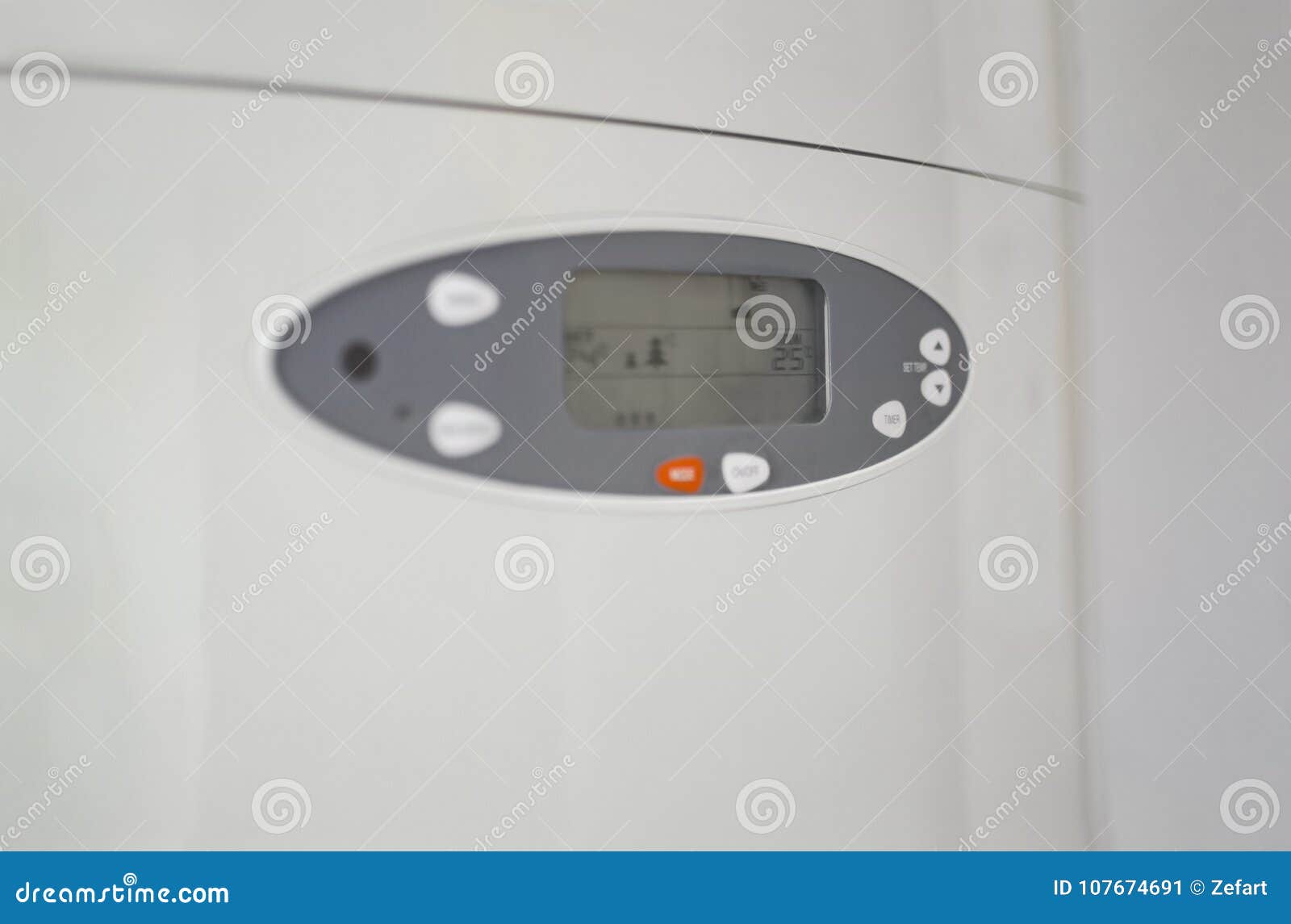 Air Conditioner Setting Control Buttons Stock Image Image of hand