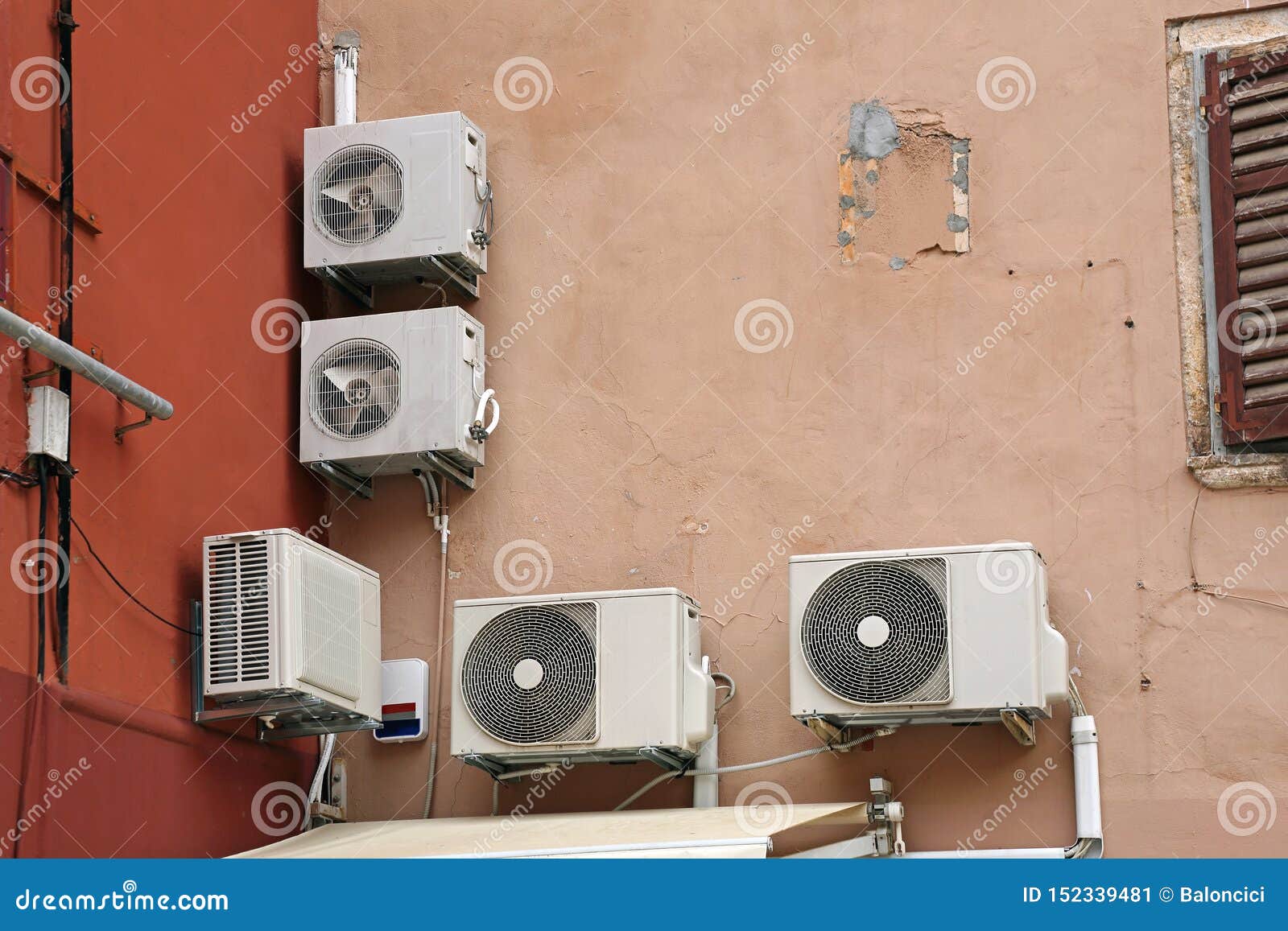 Air Conditioner Units stock image. Image of fixture 152339481